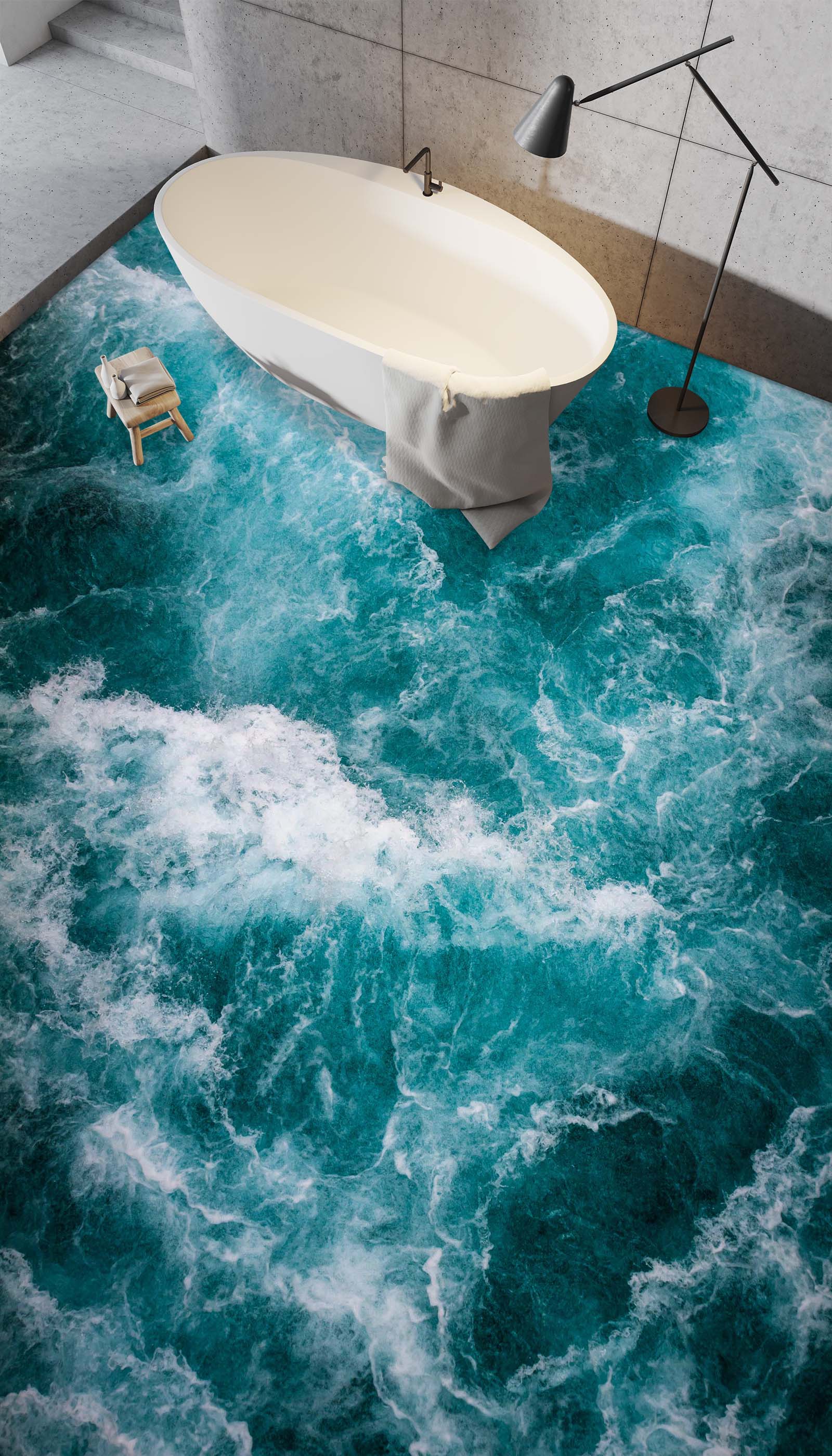 3D The Story Of The Sea 193 Floor Mural Wallpaper Murals Rug & Mat Print Epoxy waterproof bath floor