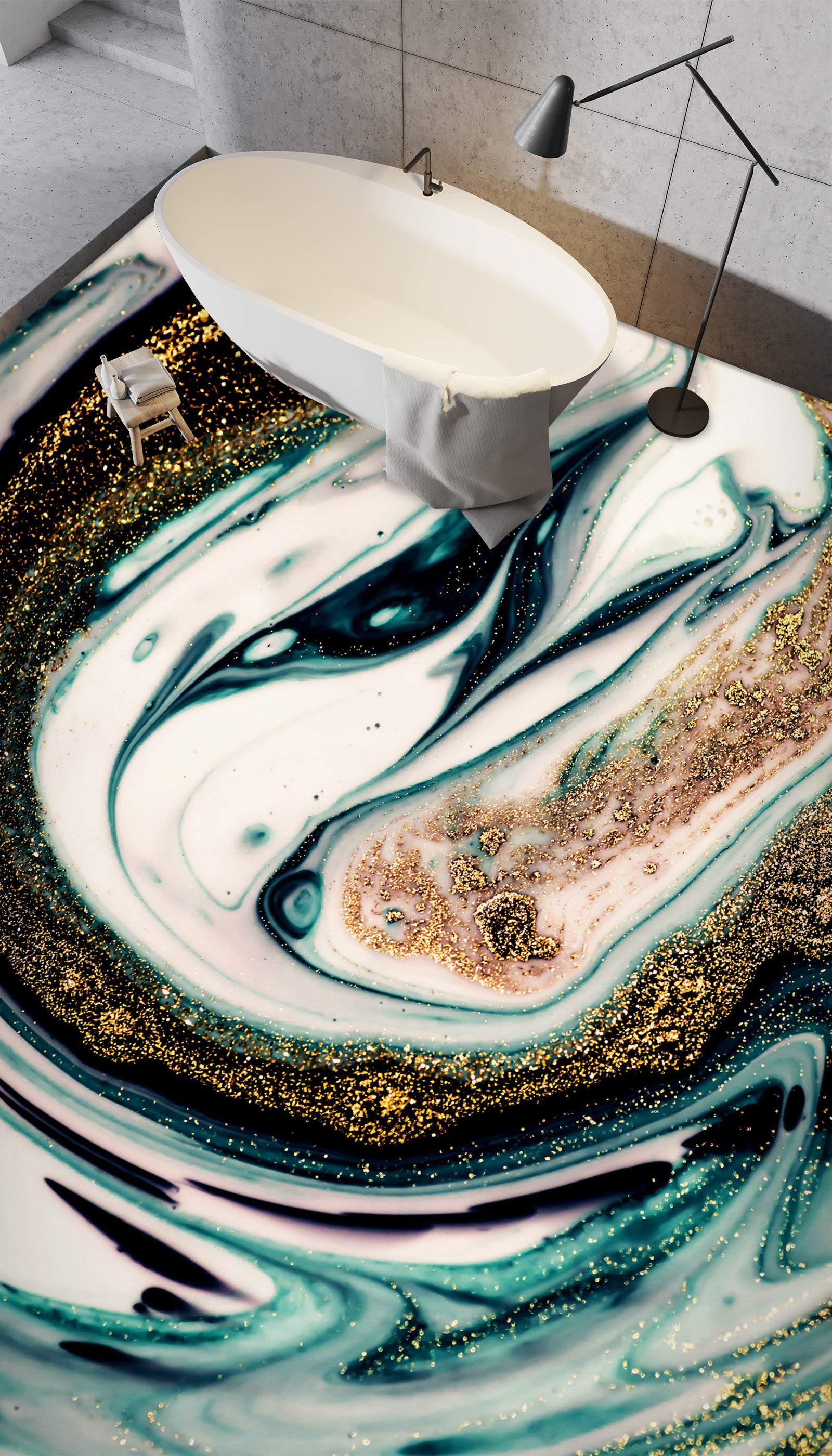 3D Texture Trend 506 Floor Mural Wallpaper Murals Rug & Mat Print Epoxy waterproof bath floor