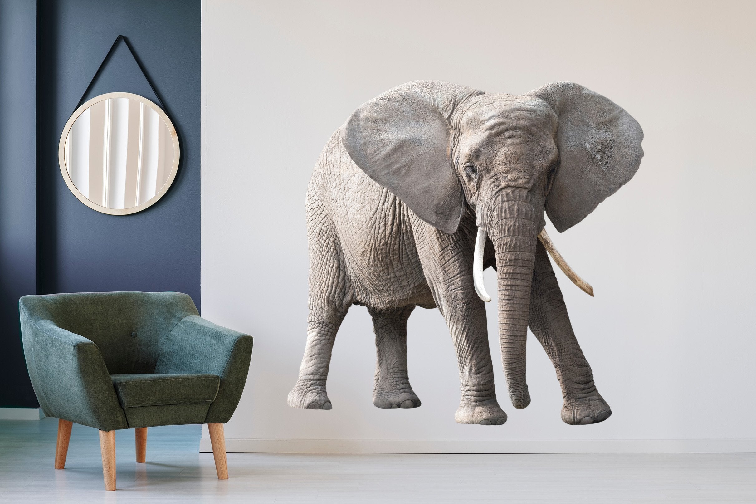 3D Elephant's Ear 144 Animals Wall Stickers Wallpaper AJ Wallpaper