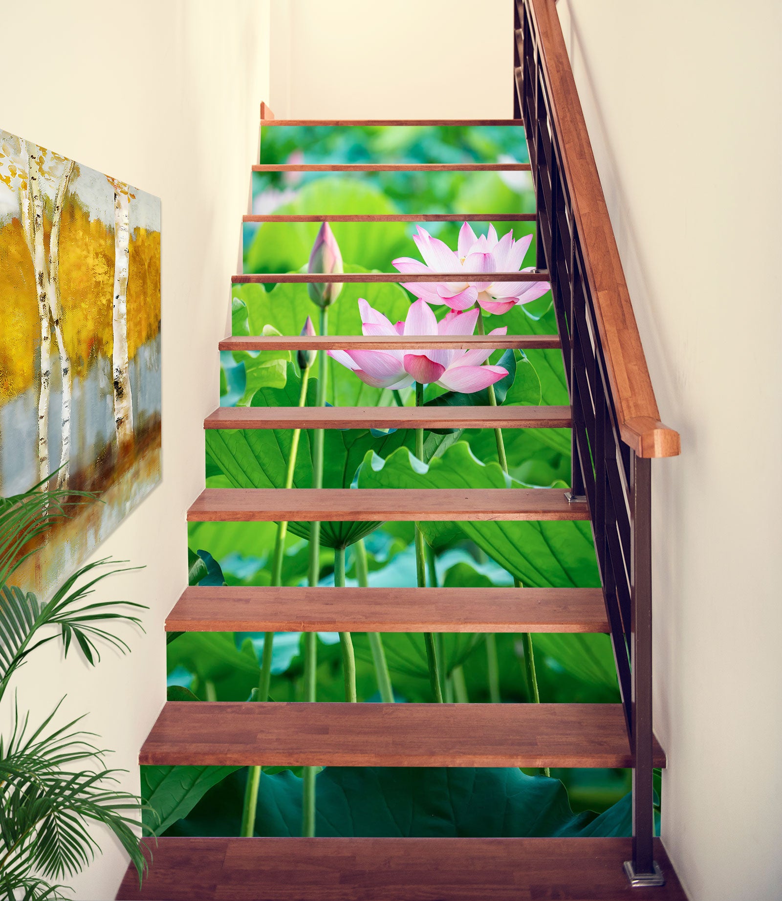 3D Summer Lotus 490 Stair Risers