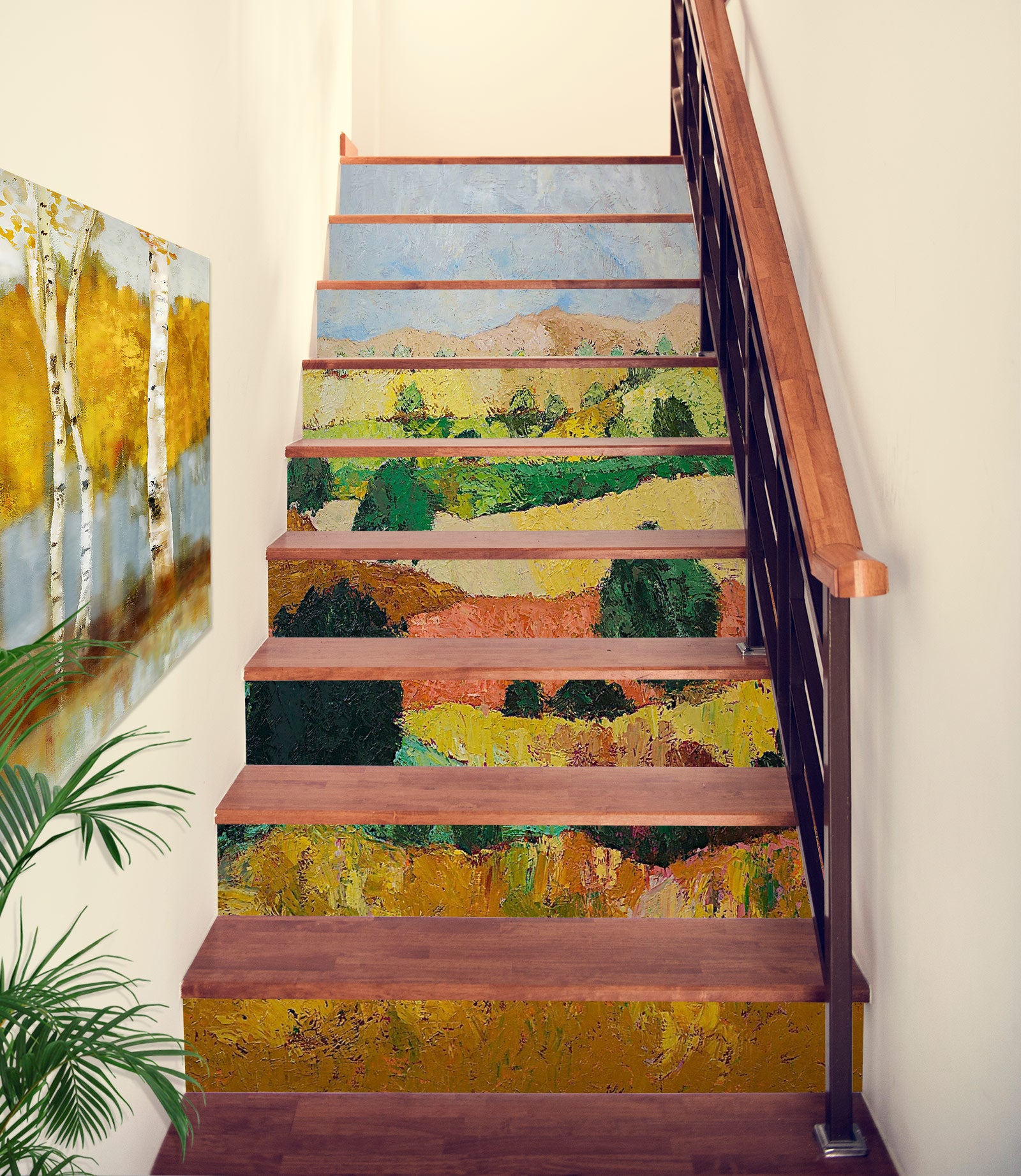 3D Brown Hillside Grass 89186 Allan P. Friedlander Stair Risers
