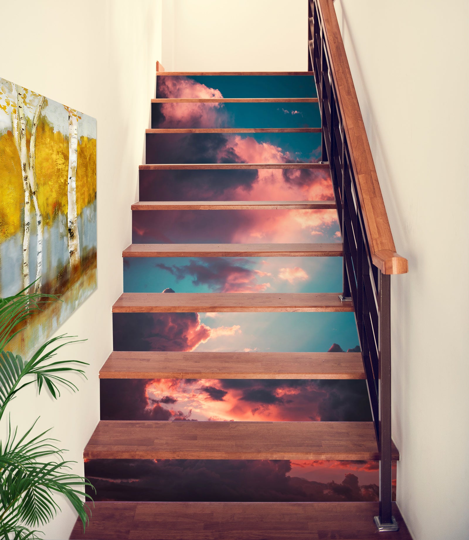3D Breathtaking Sky 286 Stair Risers