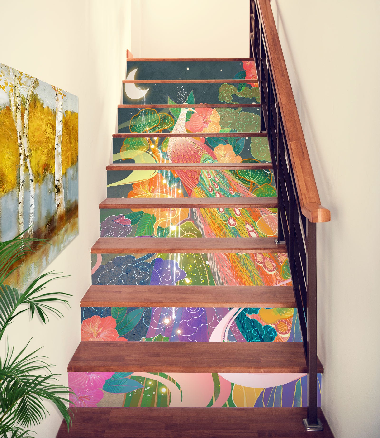 3D Color Outline Fairy Tale 234 Stair Risers