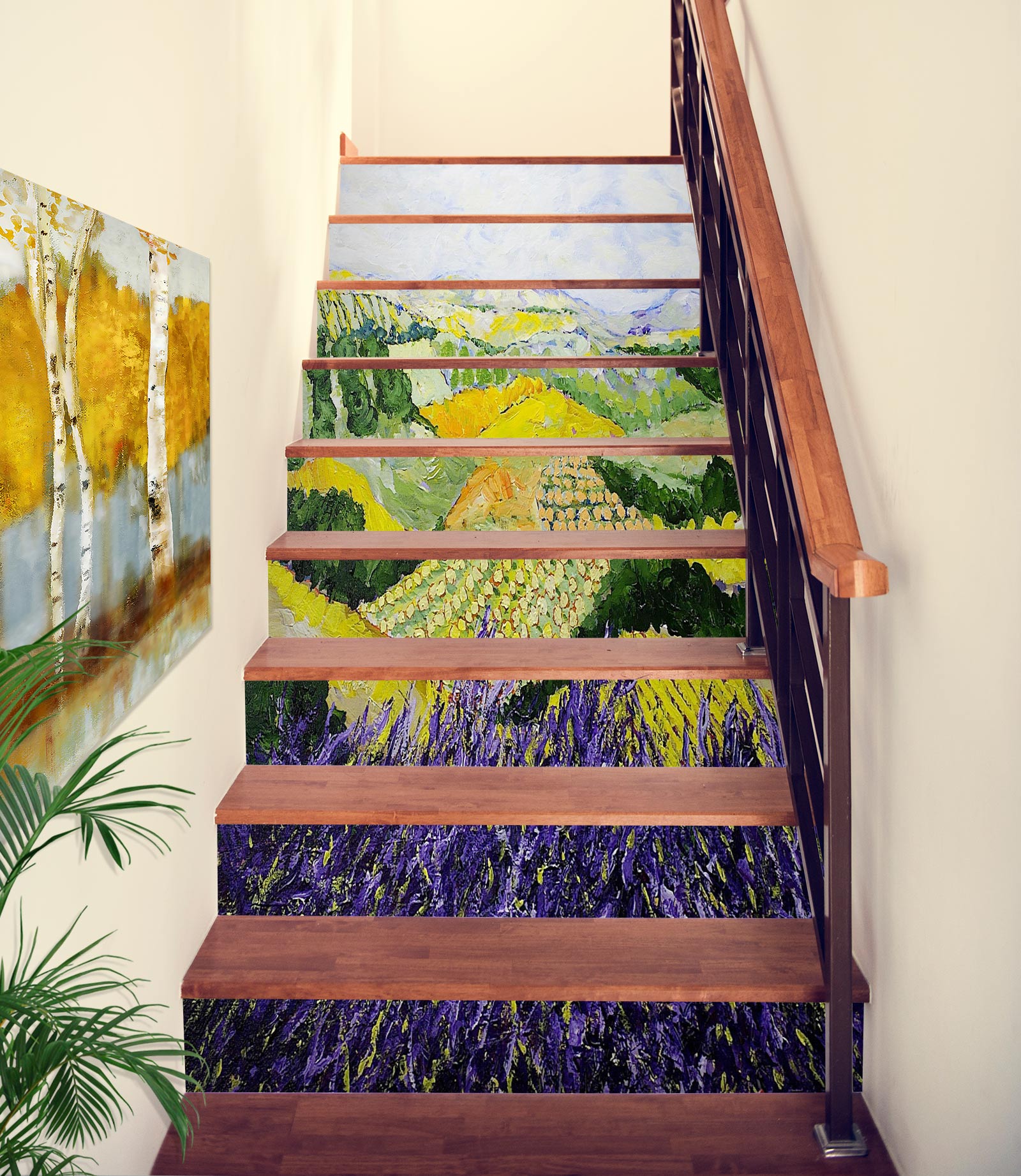 3D Field Purple Green 89156 Allan P. Friedlander Stair Risers