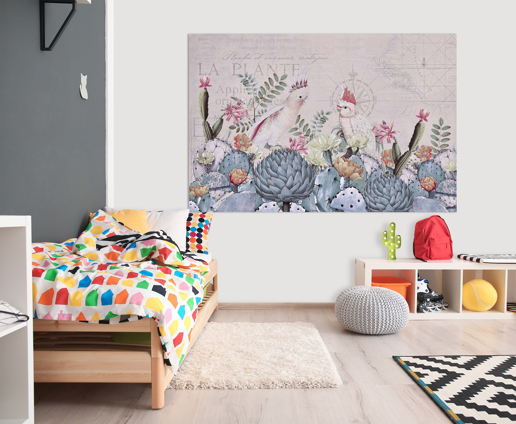 3D Desert Cockatoos 018 Andrea haase Wall Sticker