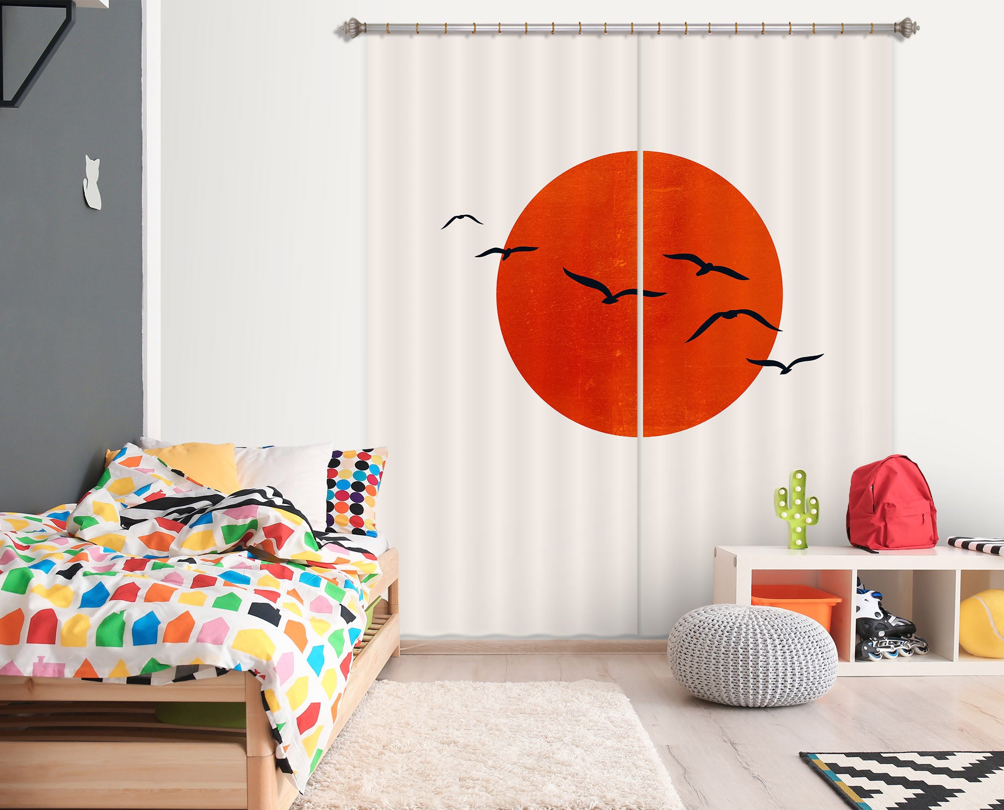 3D Sunny Day 1001 Boris Draschoff Curtain Curtains Drapes