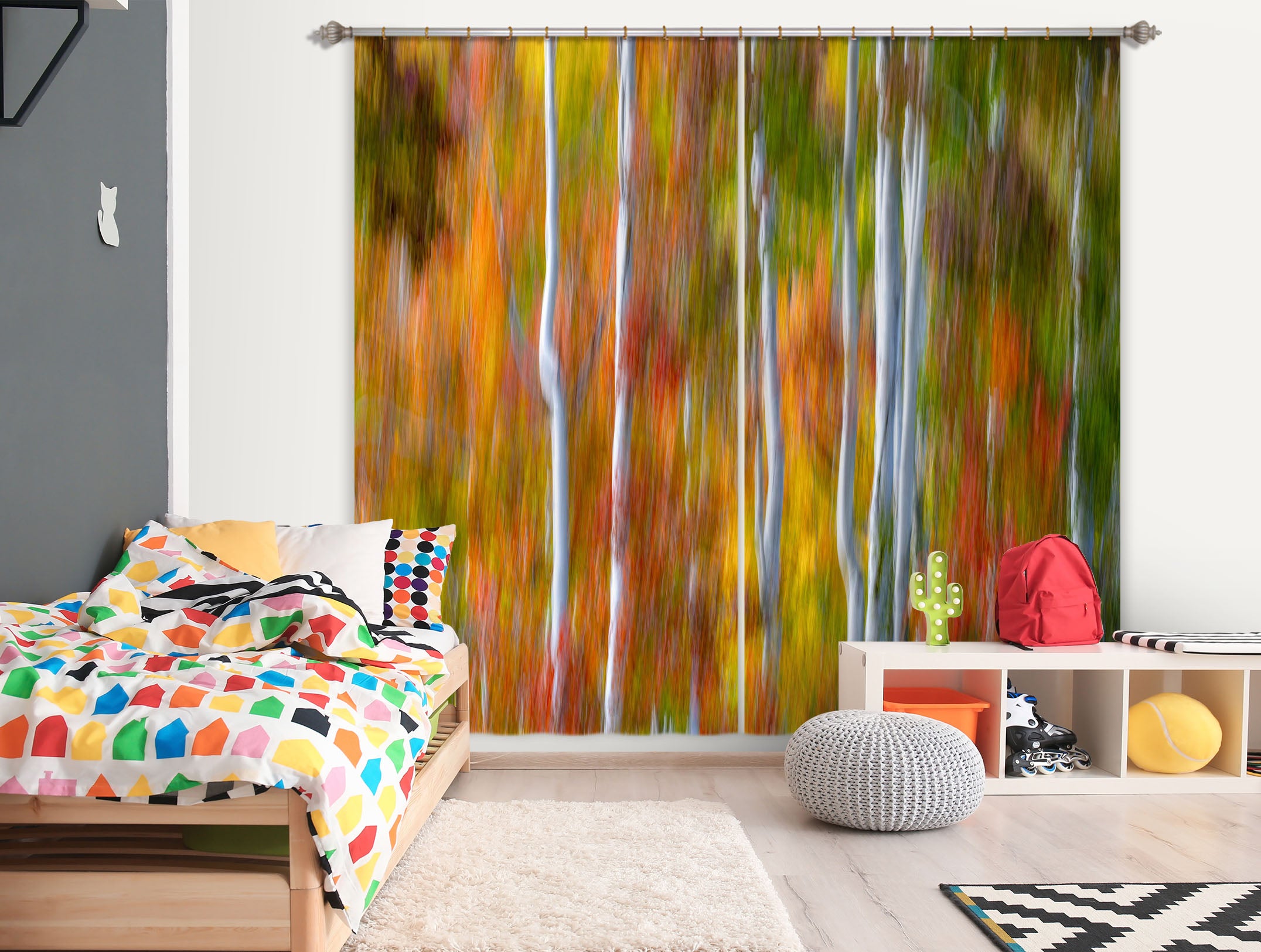 3D White Waterfall 167 Marco Carmassi Curtain Curtains Drapes