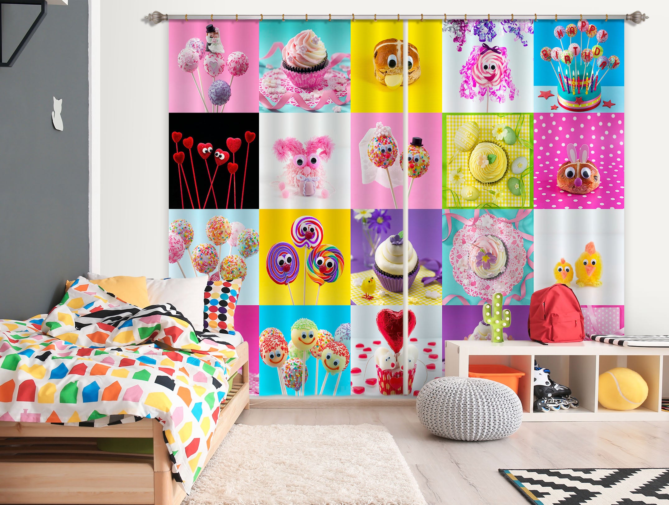 3D Delicious Food 228 Assaf Frank Curtain Curtains Drapes