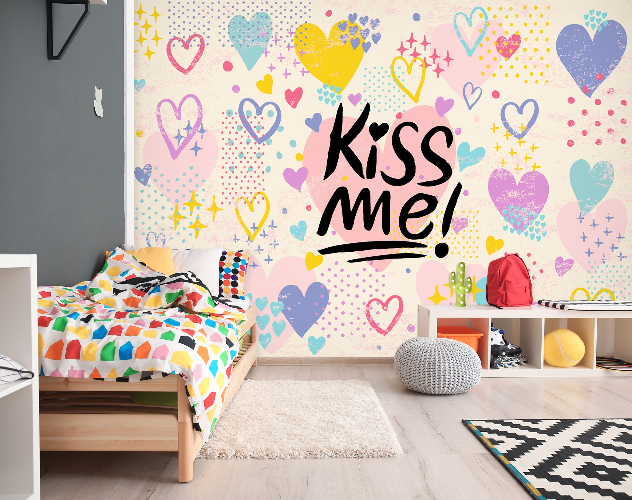 3D Color Heart 57126 Wall Murals