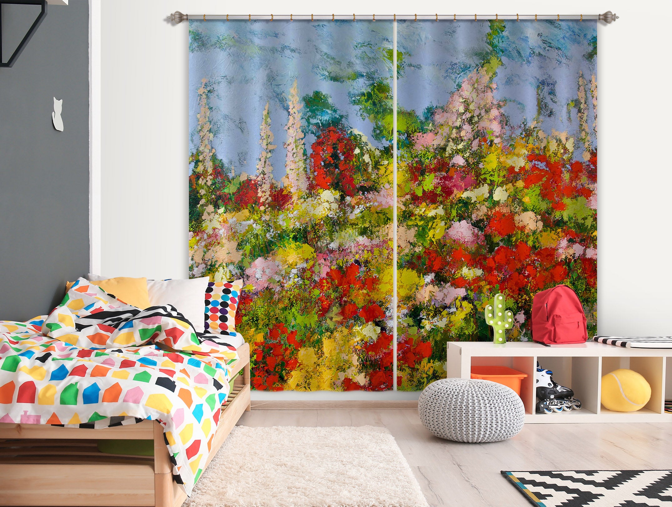 3D Forest Garden 193 Allan P. Friedlander Curtain Curtains Drapes