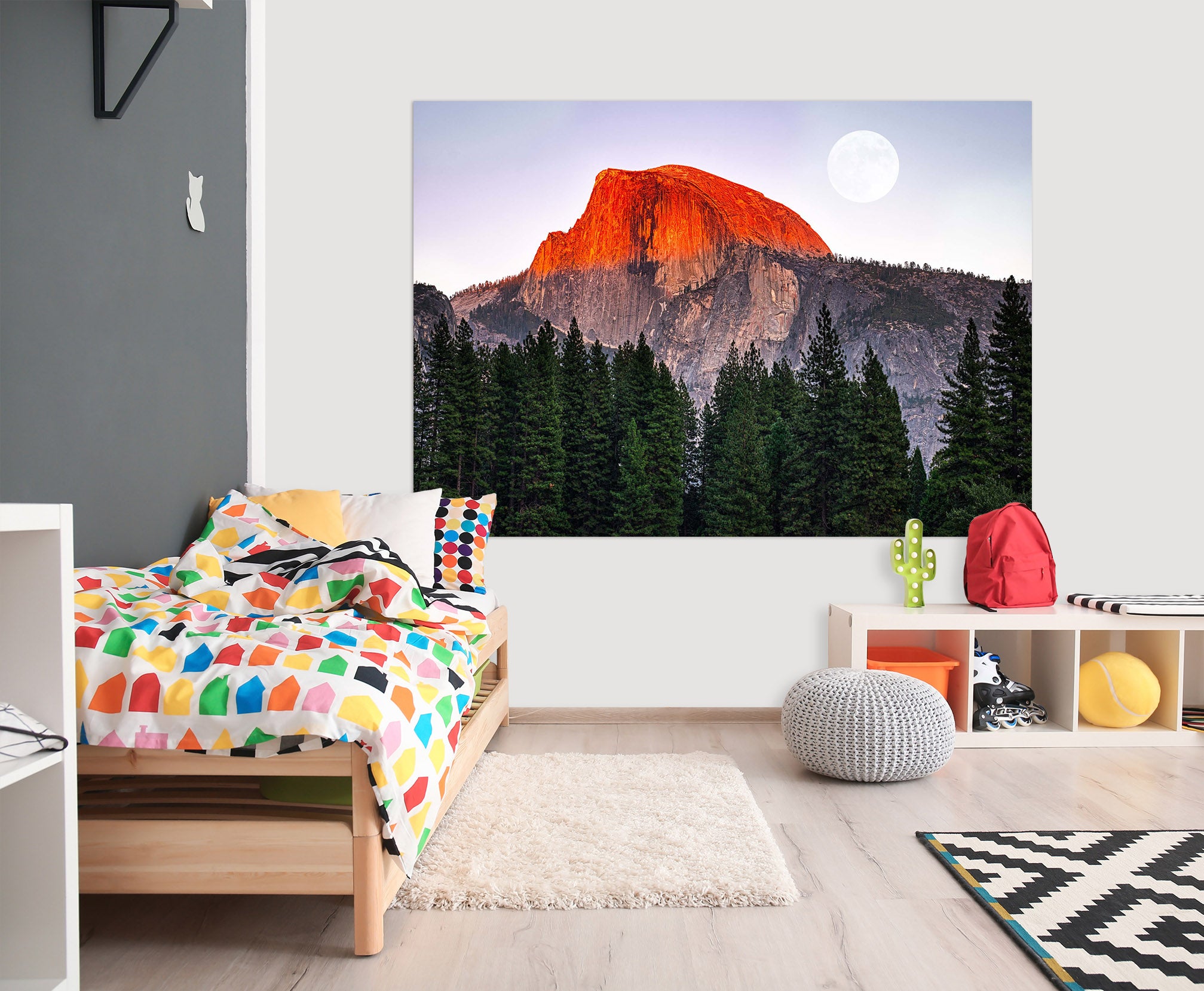 3D Red Valley 225 Marco Carmassi Wall Sticker