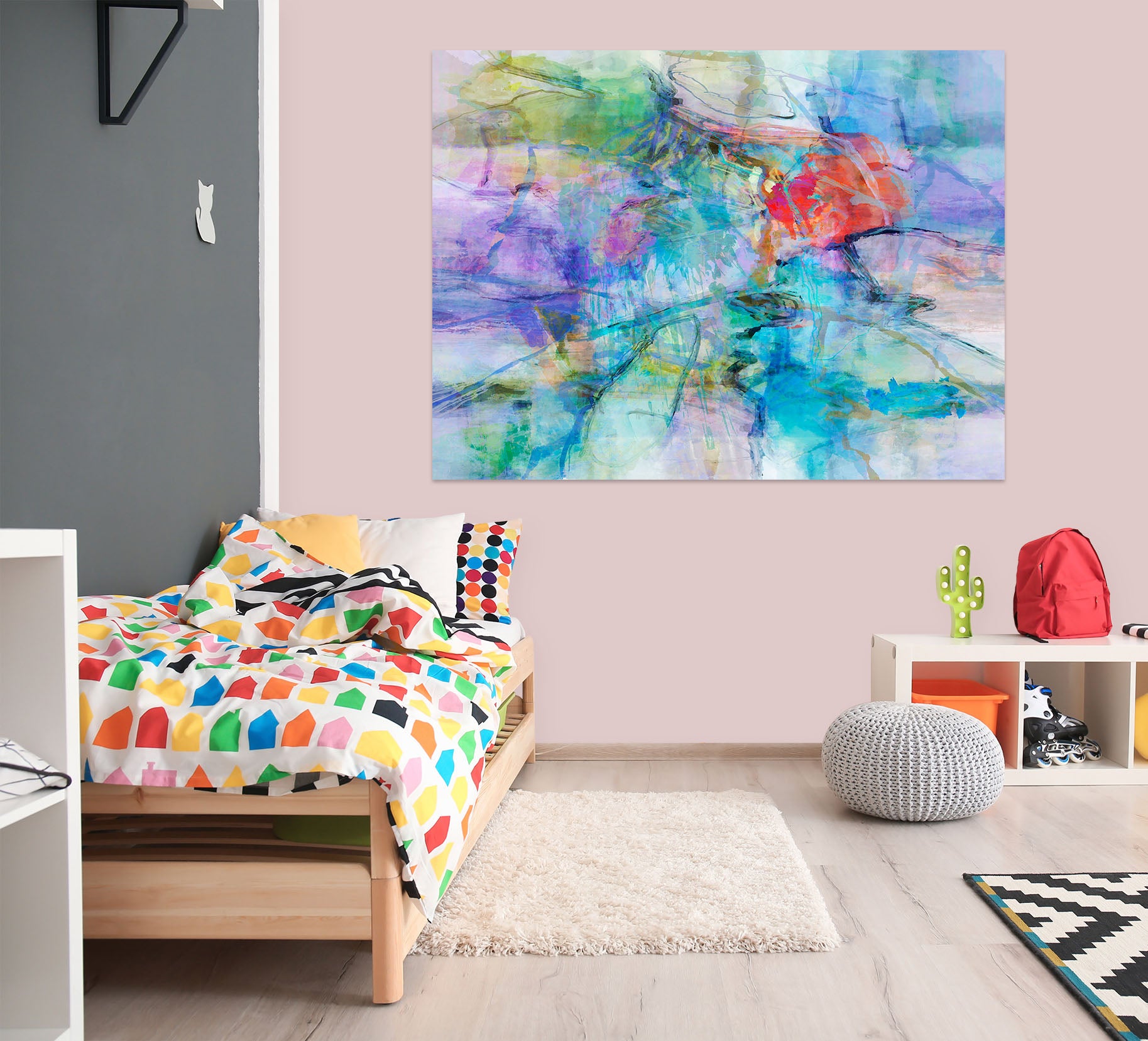 3D Colorful Pool 021 Michael Tienhaara Wall Sticker