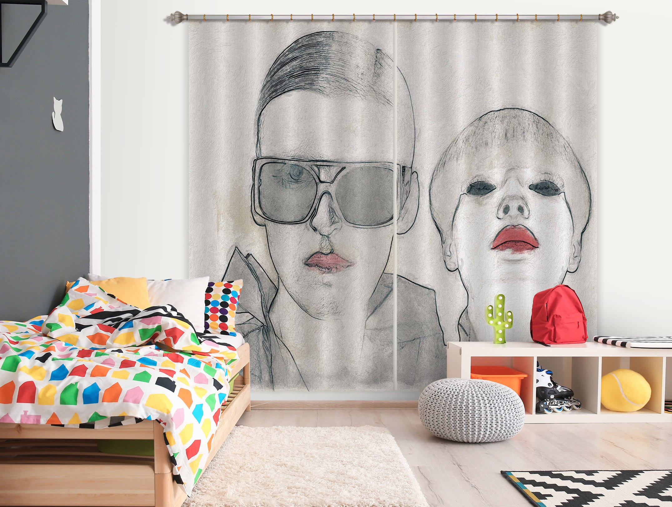 3D Fashion 048 Marco Cavazzana Curtain Curtains Drapes