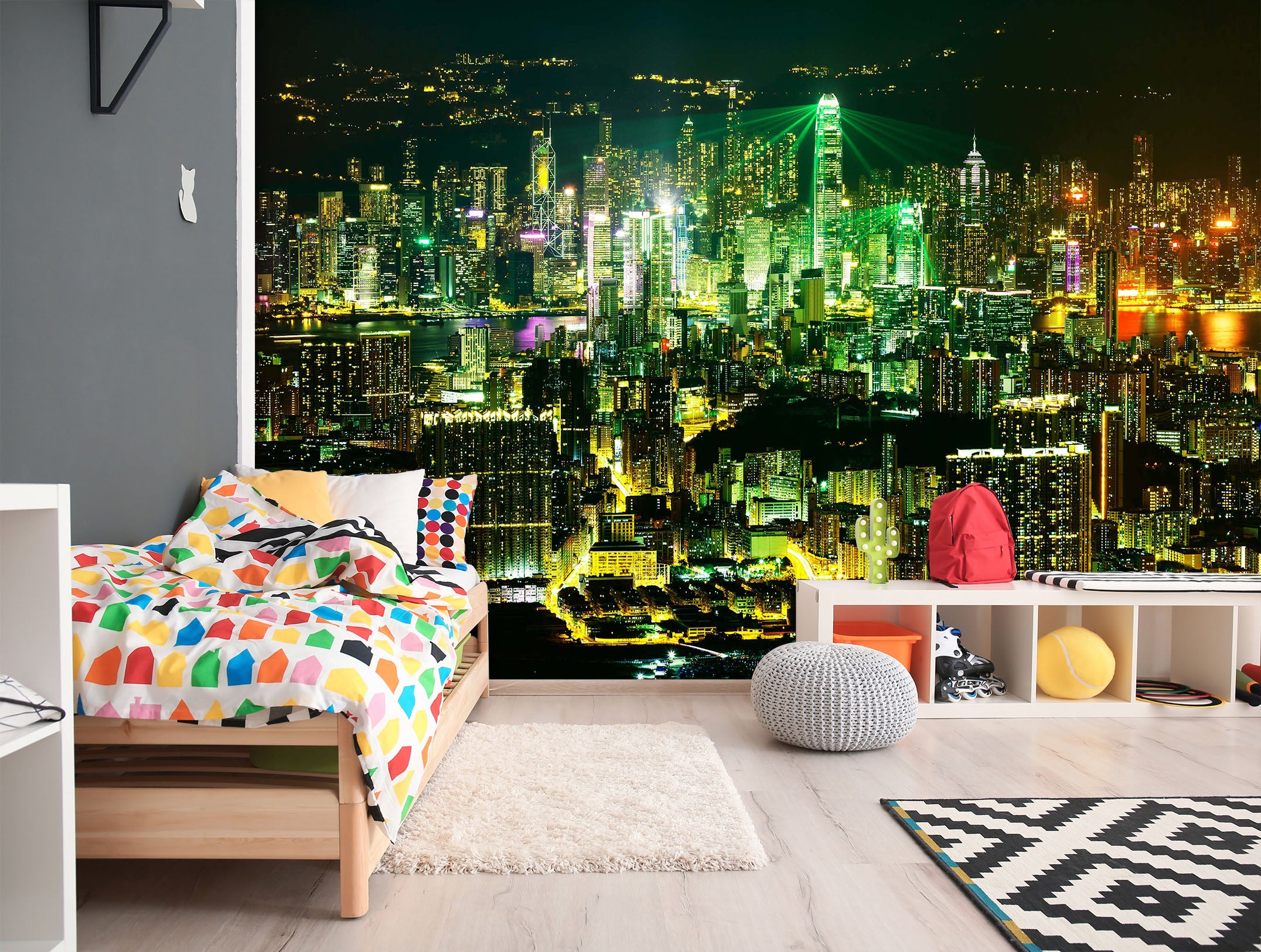 3D City Night 1659 Wall Murals