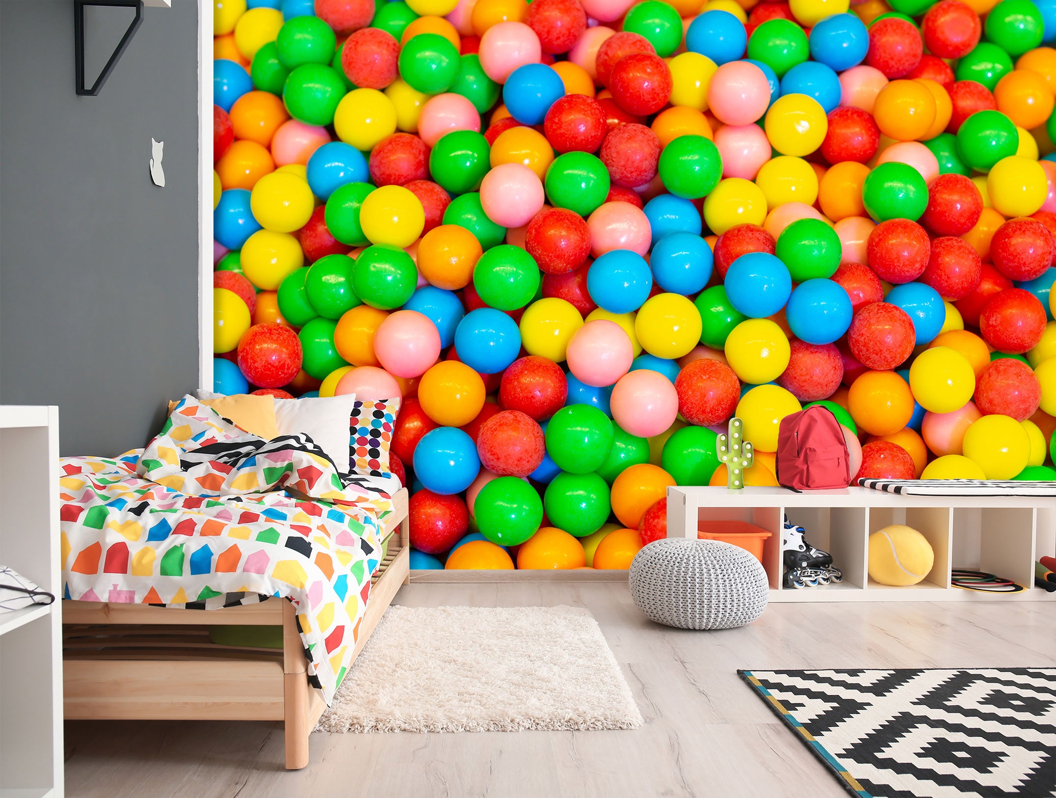 3D Rainbow Candy 6252 Assaf Frank Wall Mural Wall Murals