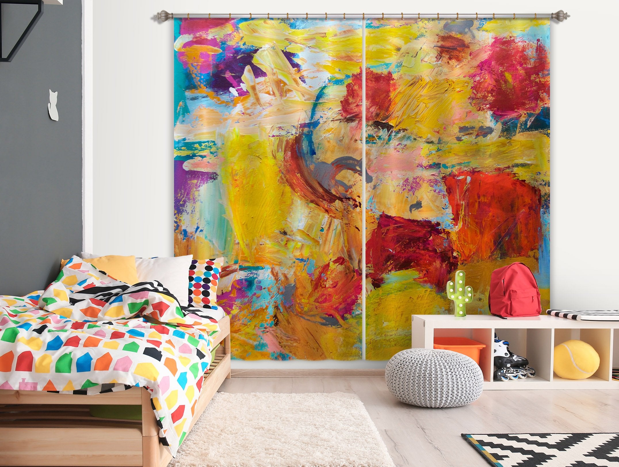 3D Abstract Art 239 Allan P. Friedlander Curtain Curtains Drapes Wallpaper AJ Wallpaper