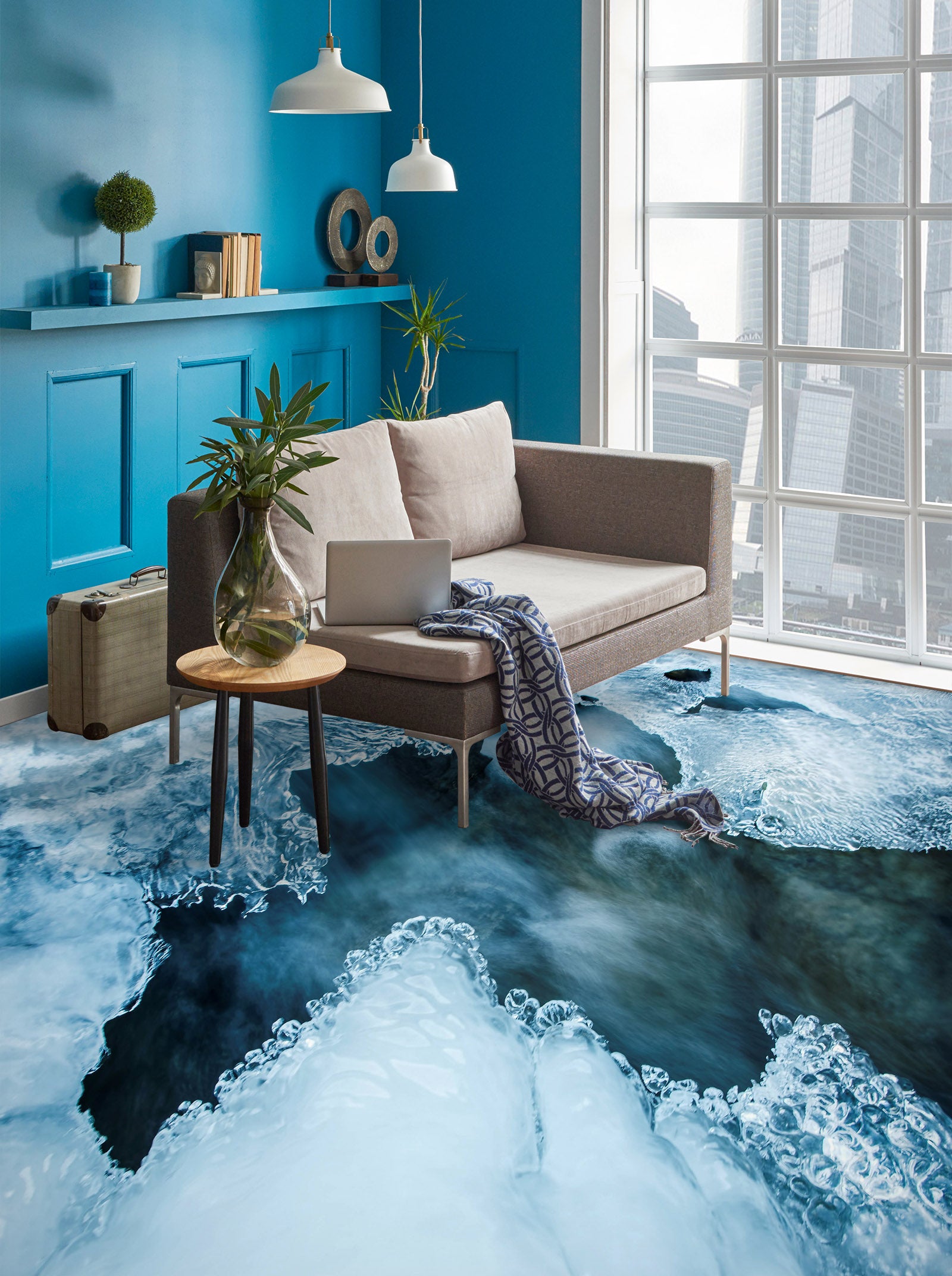 3D Dreamy Ice 029 Floor Mural Wallpaper Murals Rug & Mat Print Epoxy waterproof bath floor