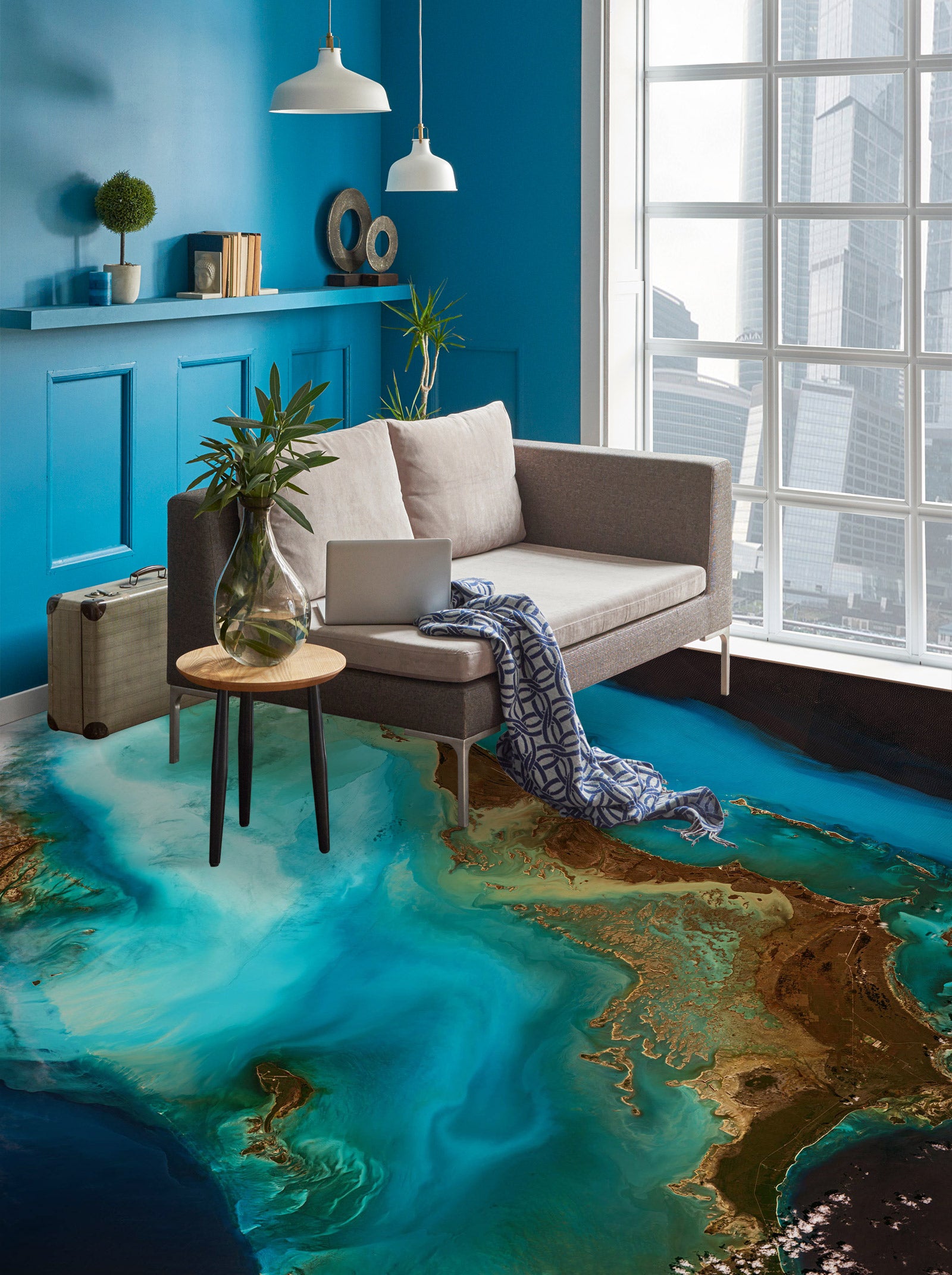 3D Fantasy Color Art 437 Floor Mural Wallpaper Murals Rug & Mat Print Epoxy waterproof bath floor