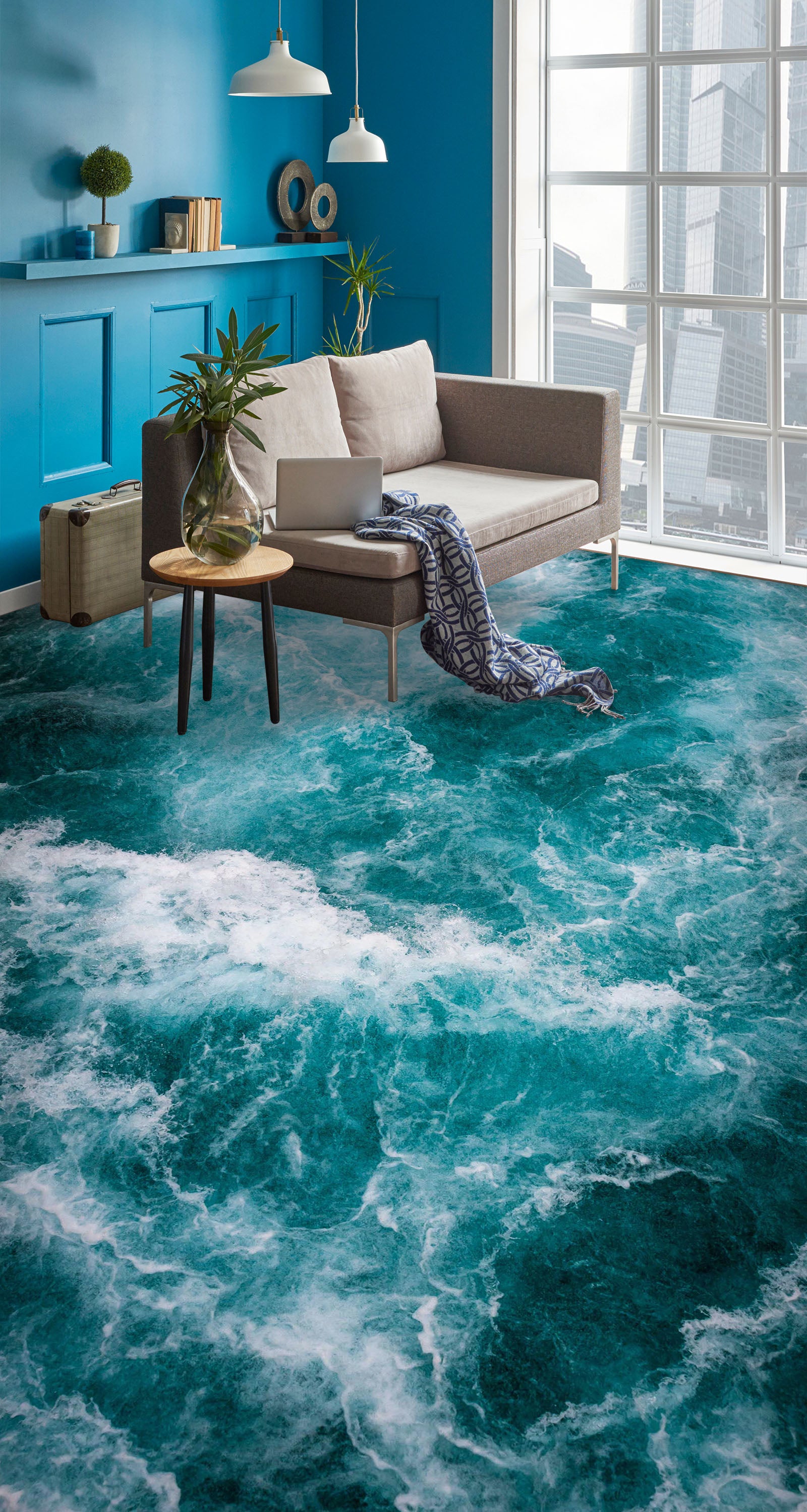 3D The Story Of The Sea 193 Floor Mural Wallpaper Murals Rug & Mat Print Epoxy waterproof bath floor