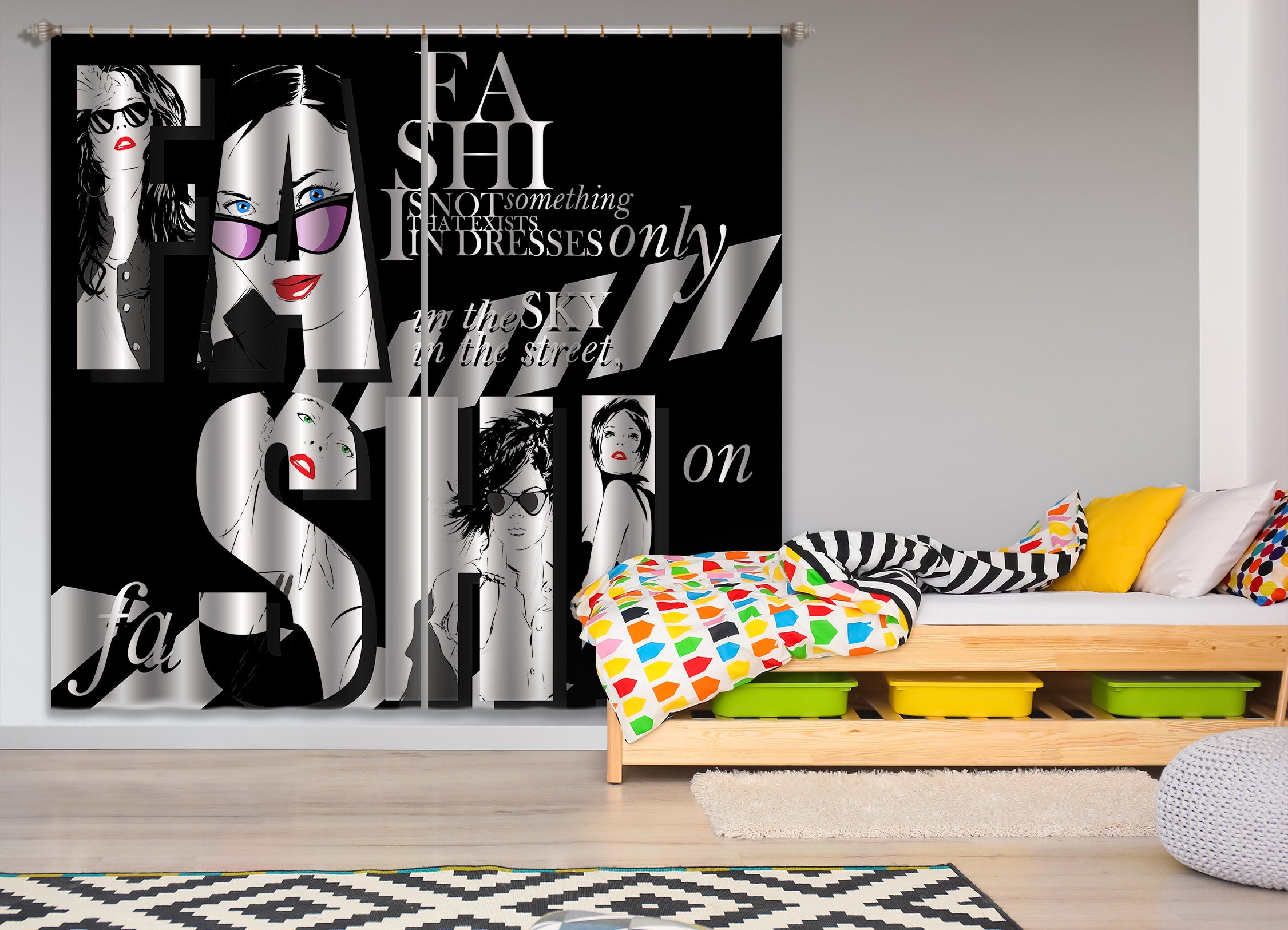 3D Sunglasses Model 018 Curtains Drapes