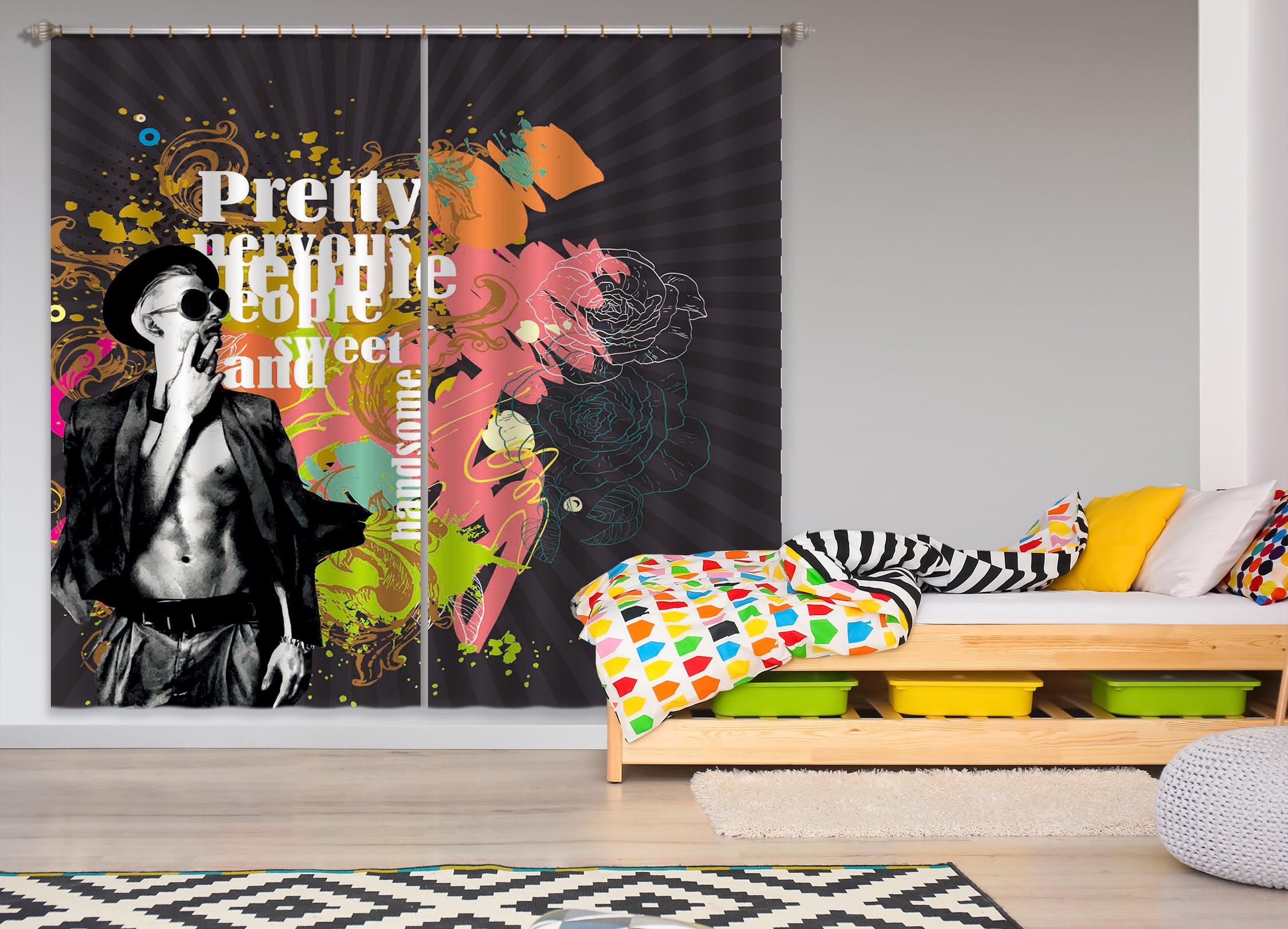 3D Fashion Singer 760 Curtains Drapes