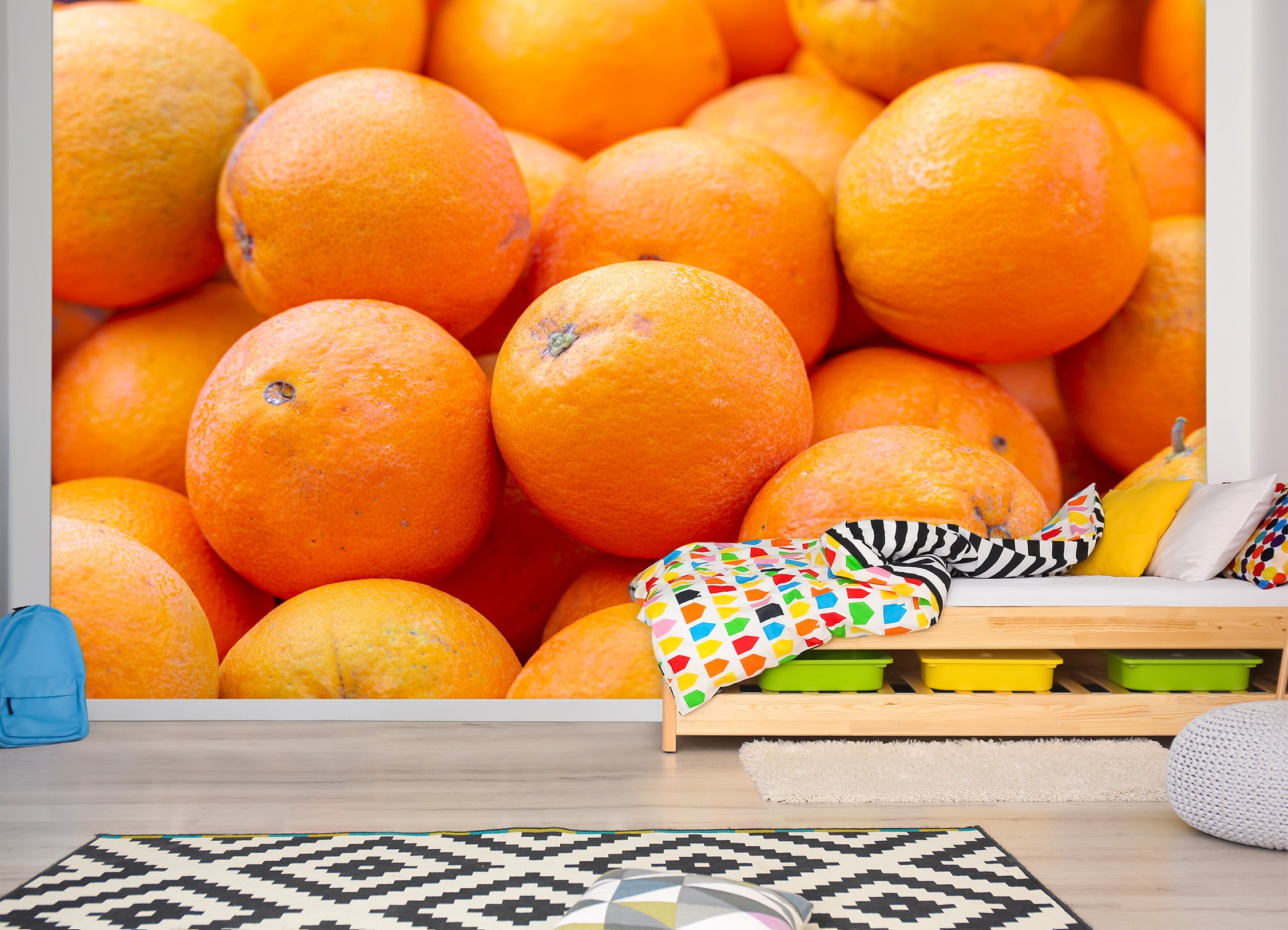 3D Fresh Fruit Orange 6254 Assaf Frank Wall Mural Wall Murals