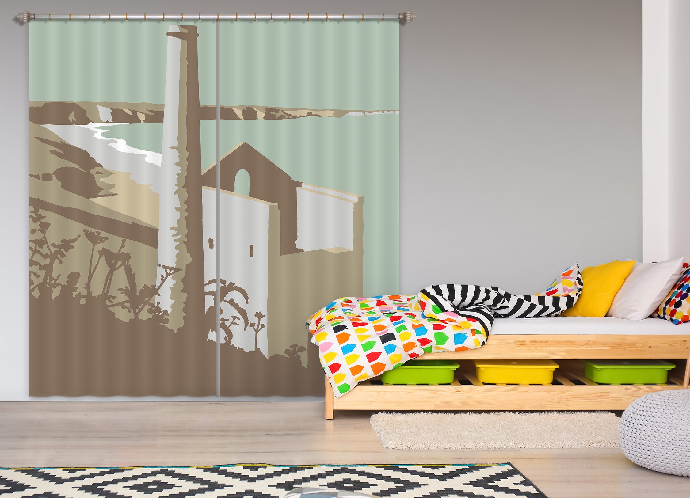 3D St Agnes 155 Steve Read Curtain Curtains Drapes