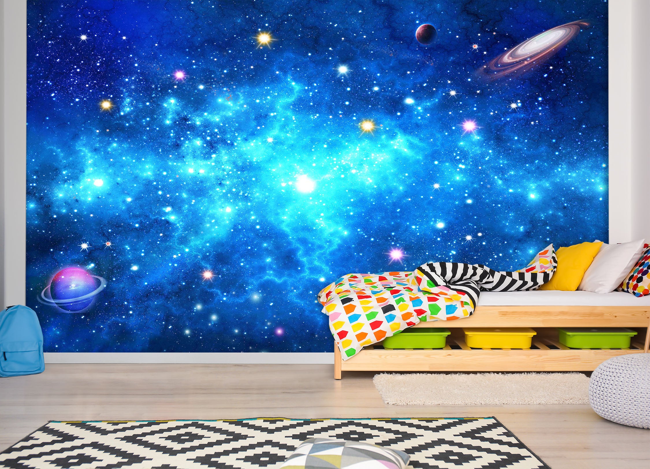 3D Blue Starry Sky 1605 Wall Murals