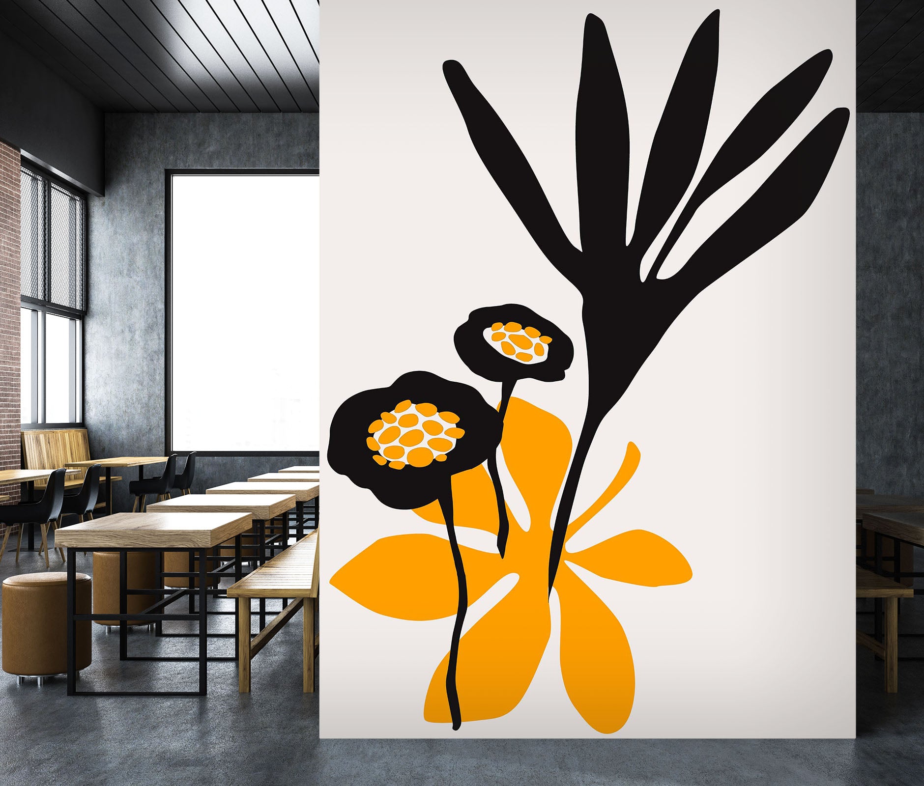 3D Colored Leaves 1414 Boris Draschoff Wall Mural Wall Murals