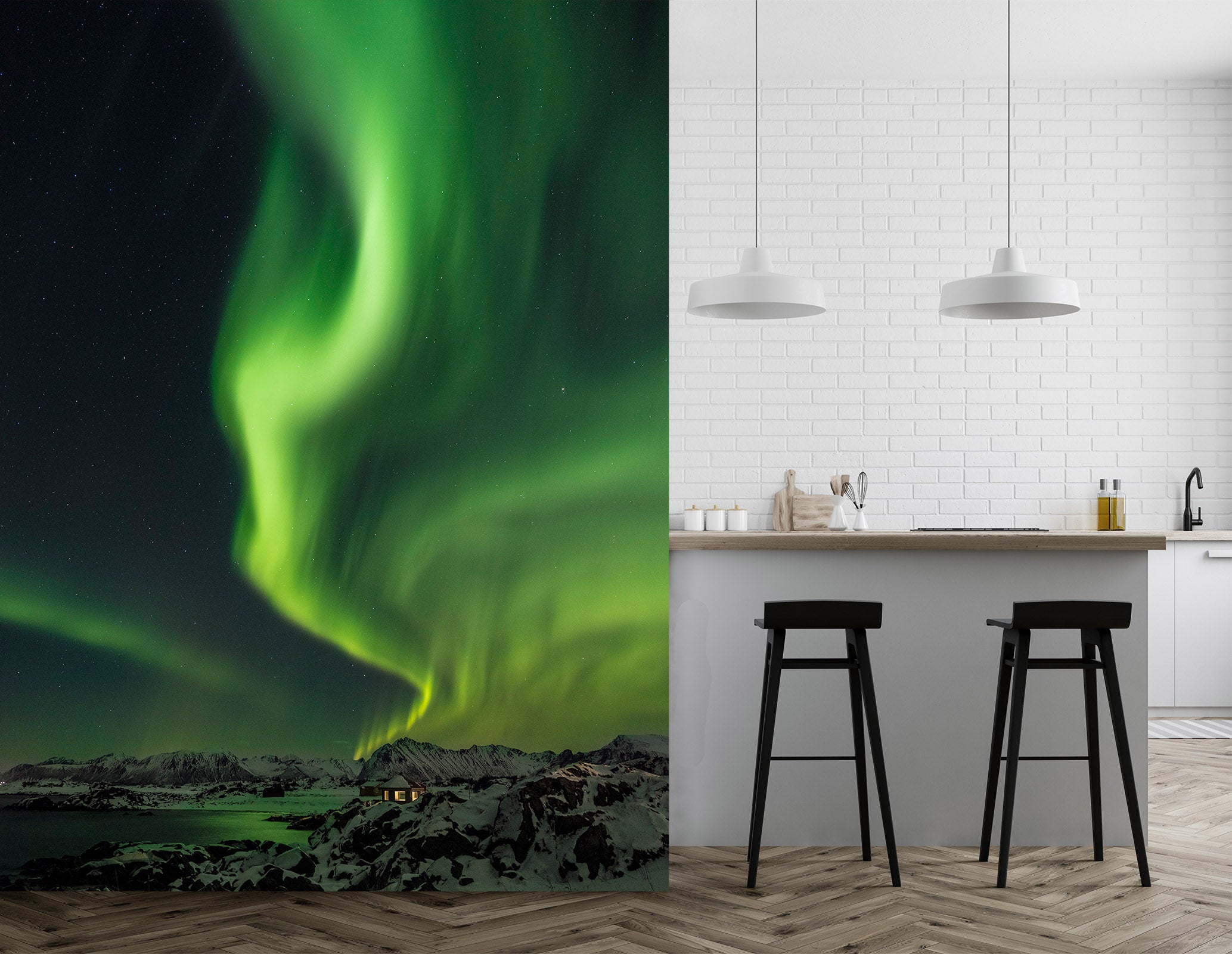 3D Green Smoke 1422 Marco Carmassi Wall Mural Wall Murals