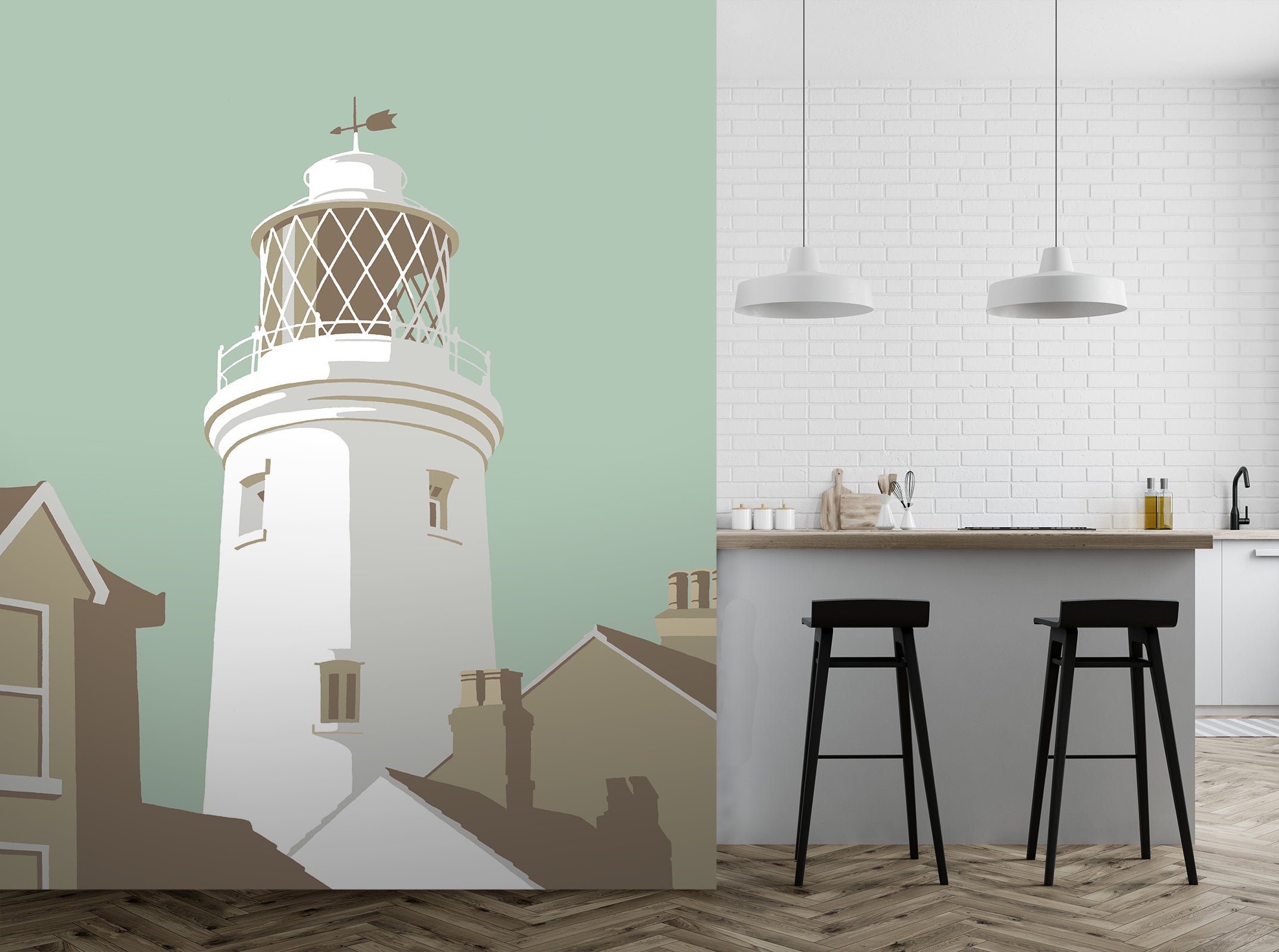 3D Southwold Lighthouse 1062 Steve Read Wall Mural Wall Murals