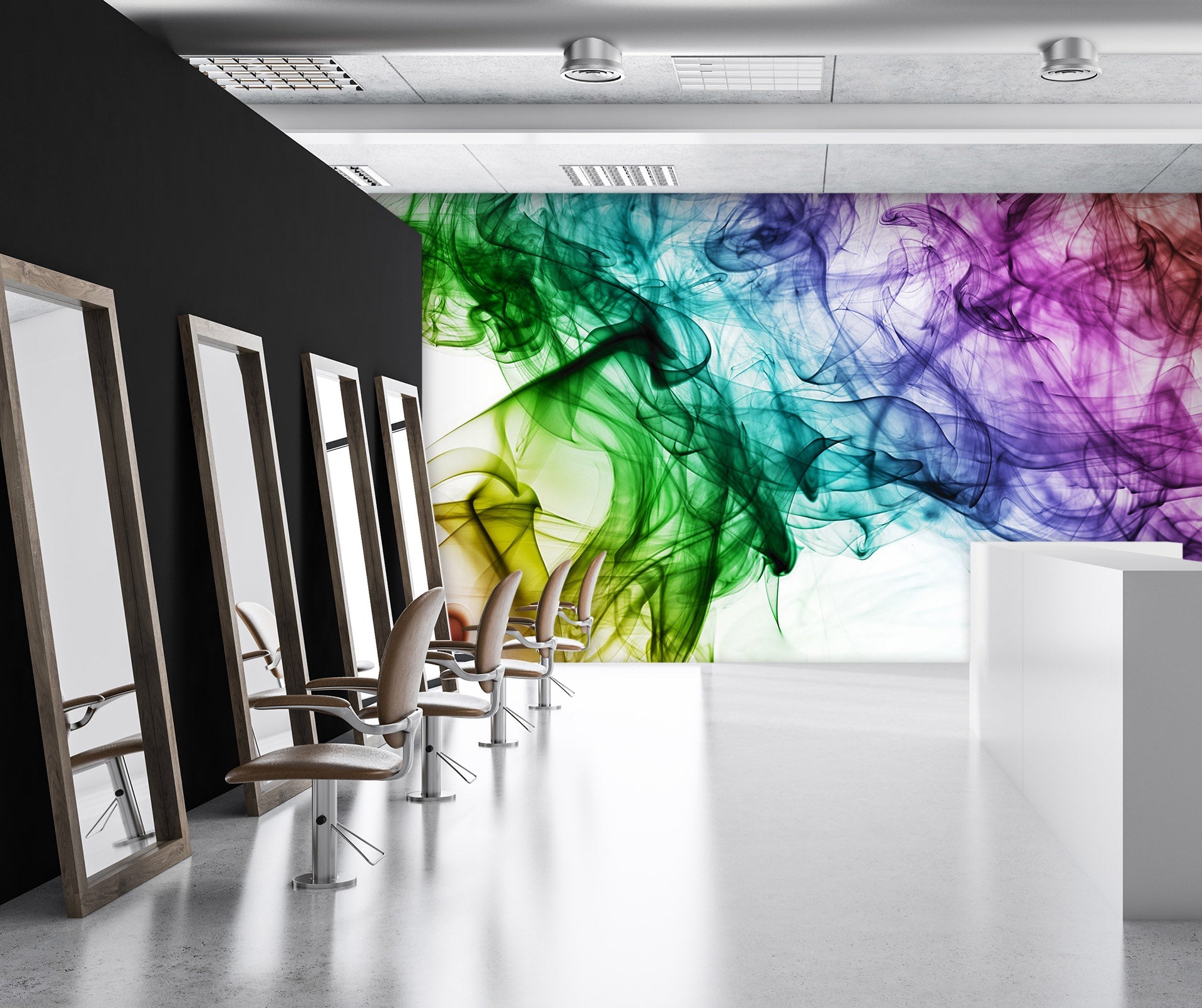 3D Colorful Watercolor 059 Wall Murals Wallpaper AJ Wallpaper 2