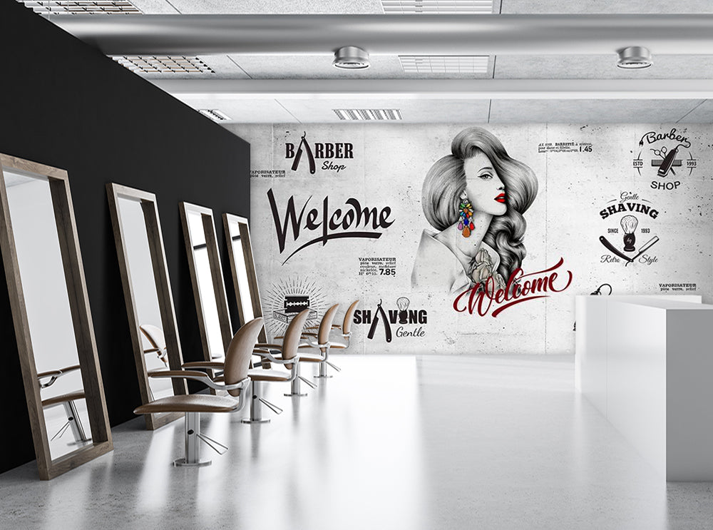 3D Short Hair Girl 1573 Wall Murals