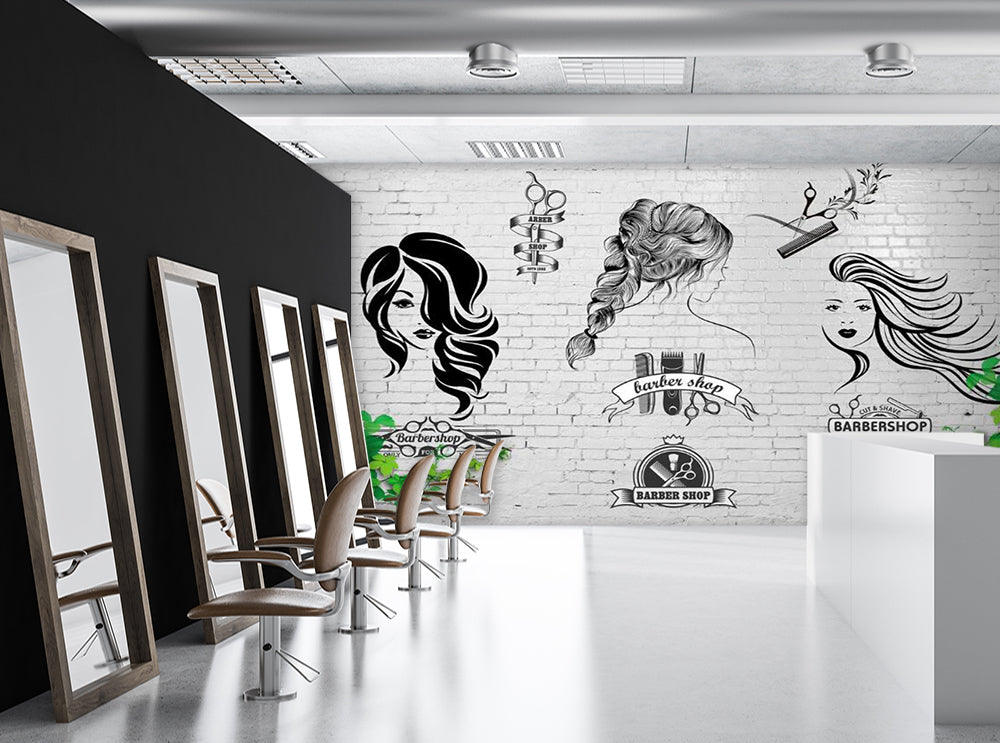 3D Long Hair Styling 1565 Wall Murals