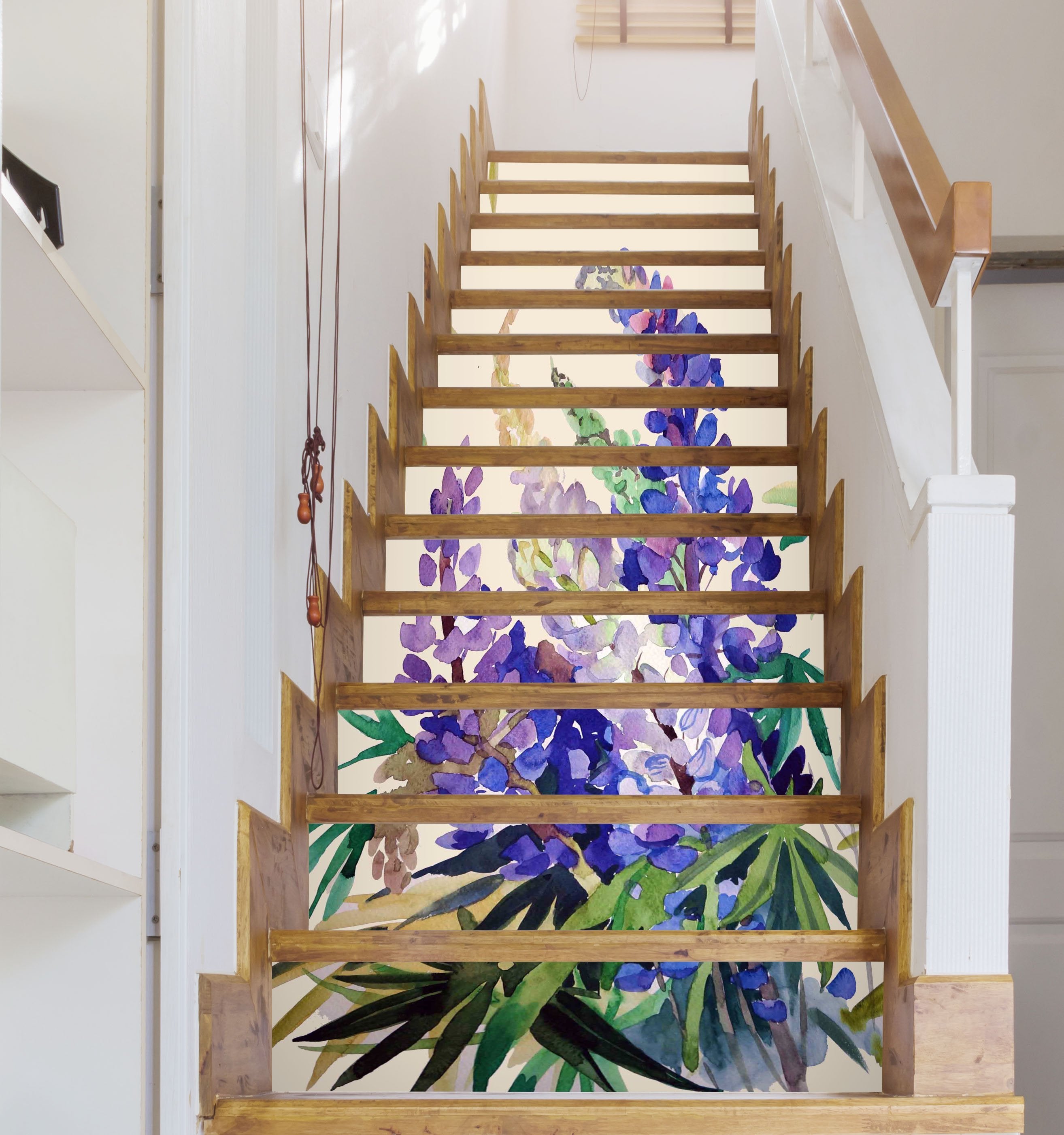3D Flowers 1482 Stair Risers Wallpaper AJ Wallpaper