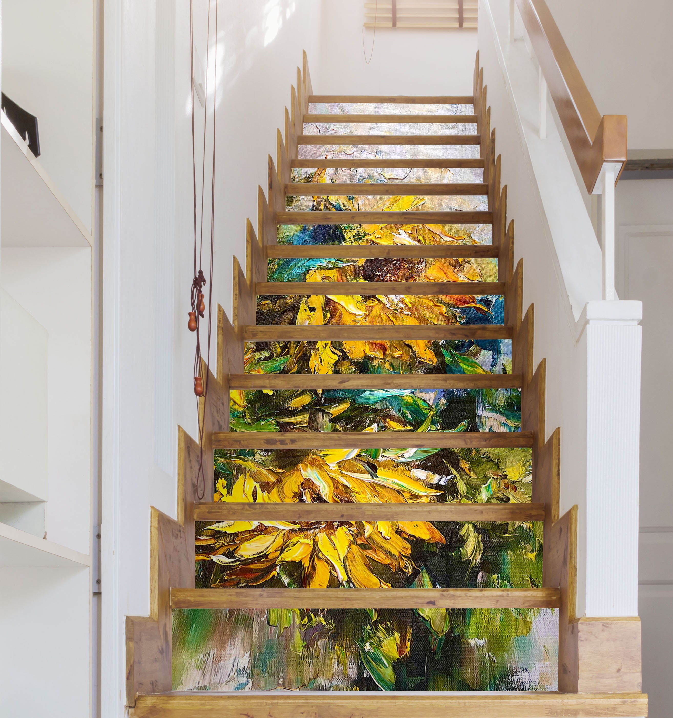 3D Oil Painting Flower 3929 Skromova Marina Stair Risers