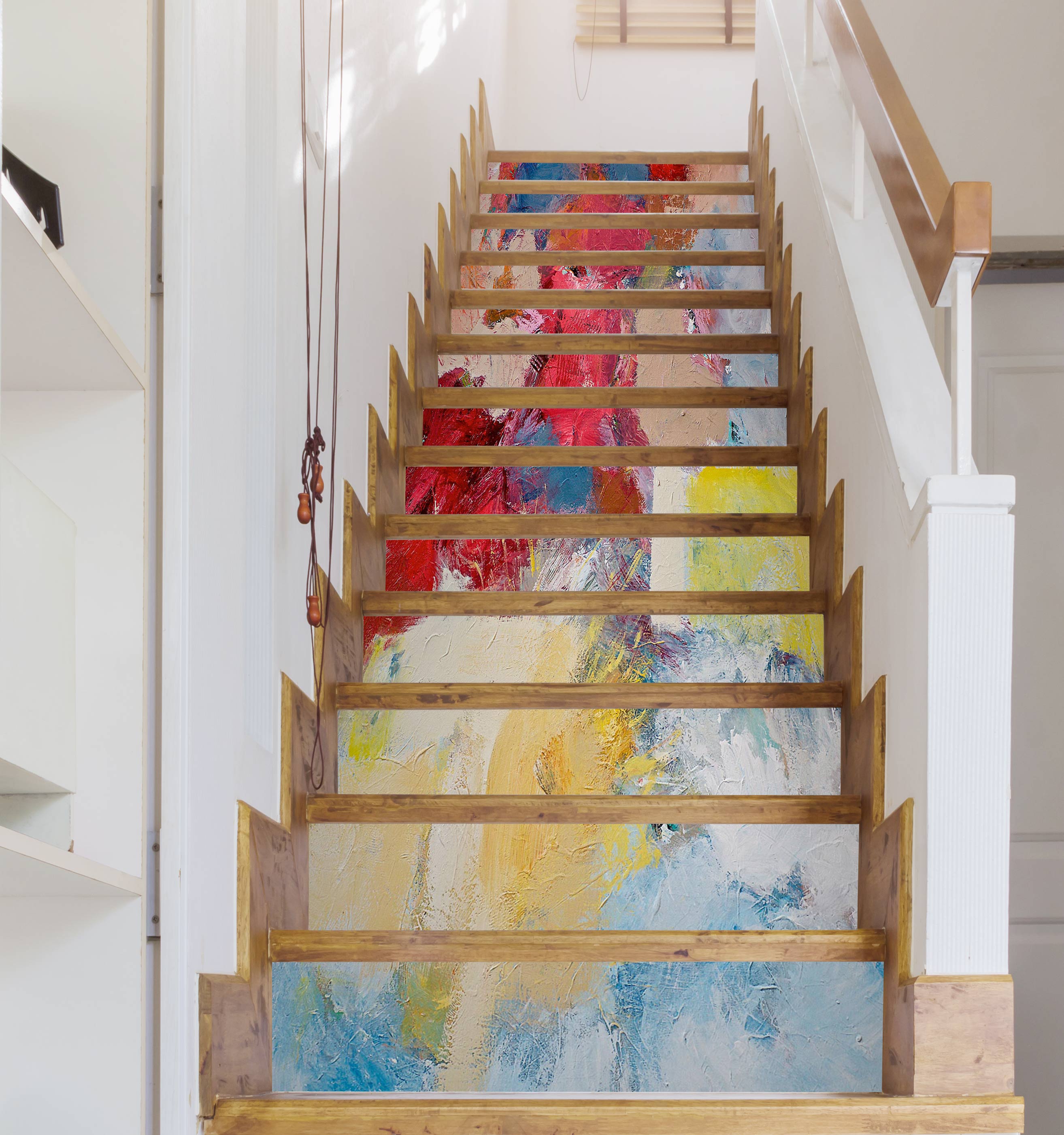 3D Pigment Oil Painting Pattern 89225 Allan P. Friedlander Stair Risers