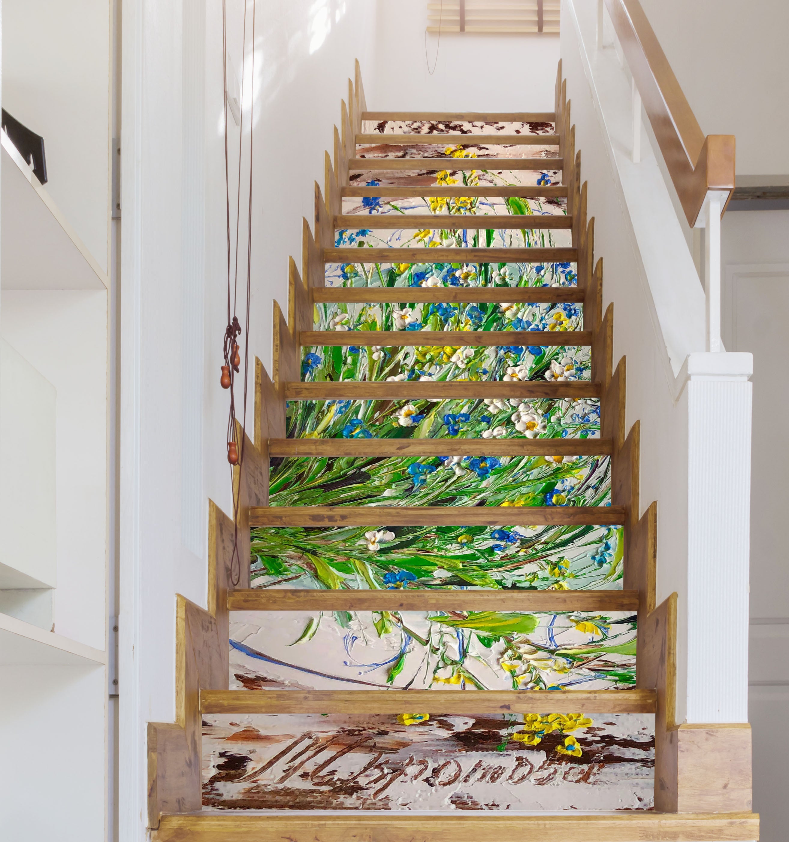 3D Flower Painting 2230 Skromova Marina Stair Risers
