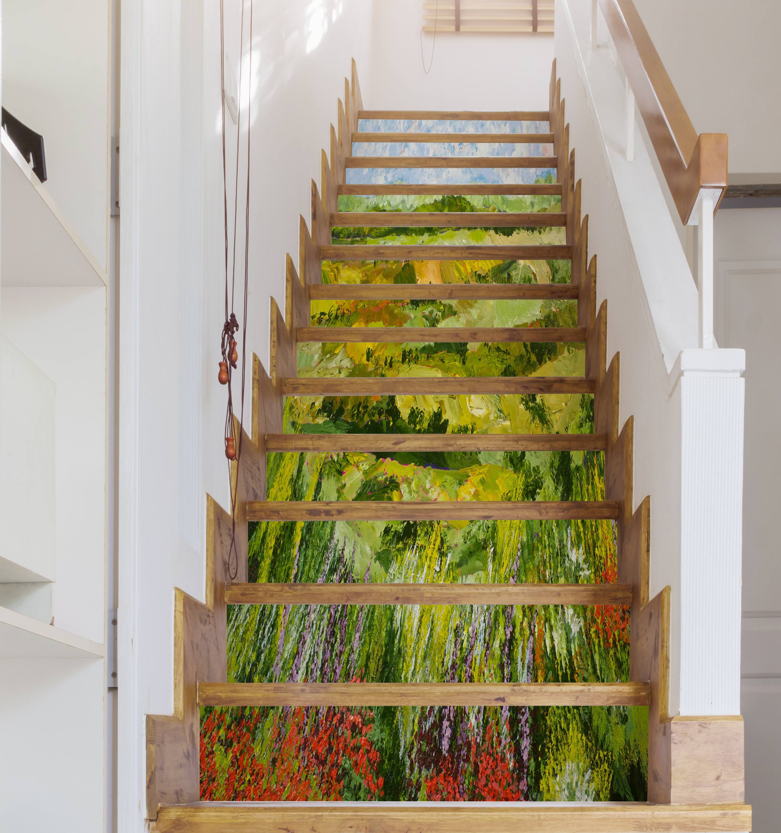 3D Green Hillside Field 89190 Allan P. Friedlander Stair Risers