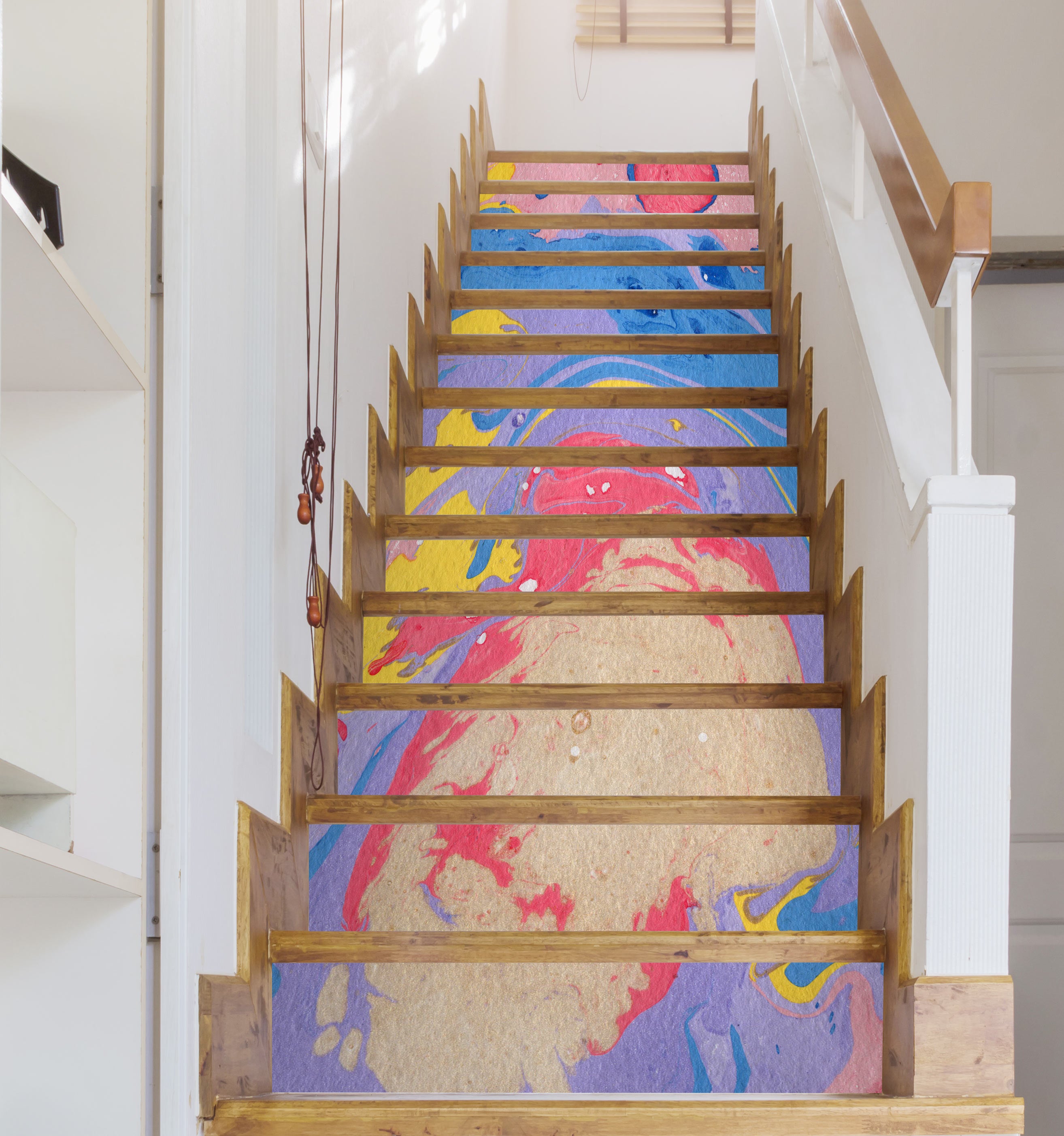 3D Colored Artistic Graffiti 219 Stair Risers