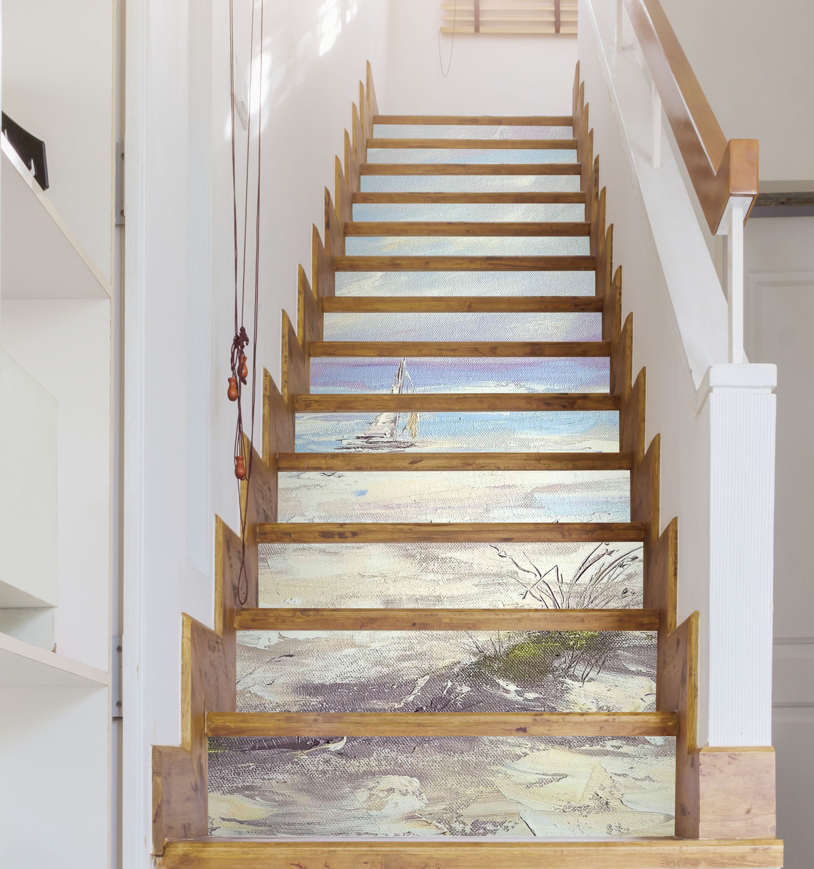 3D Beach Boat 3919 Skromova Marina Stair Risers