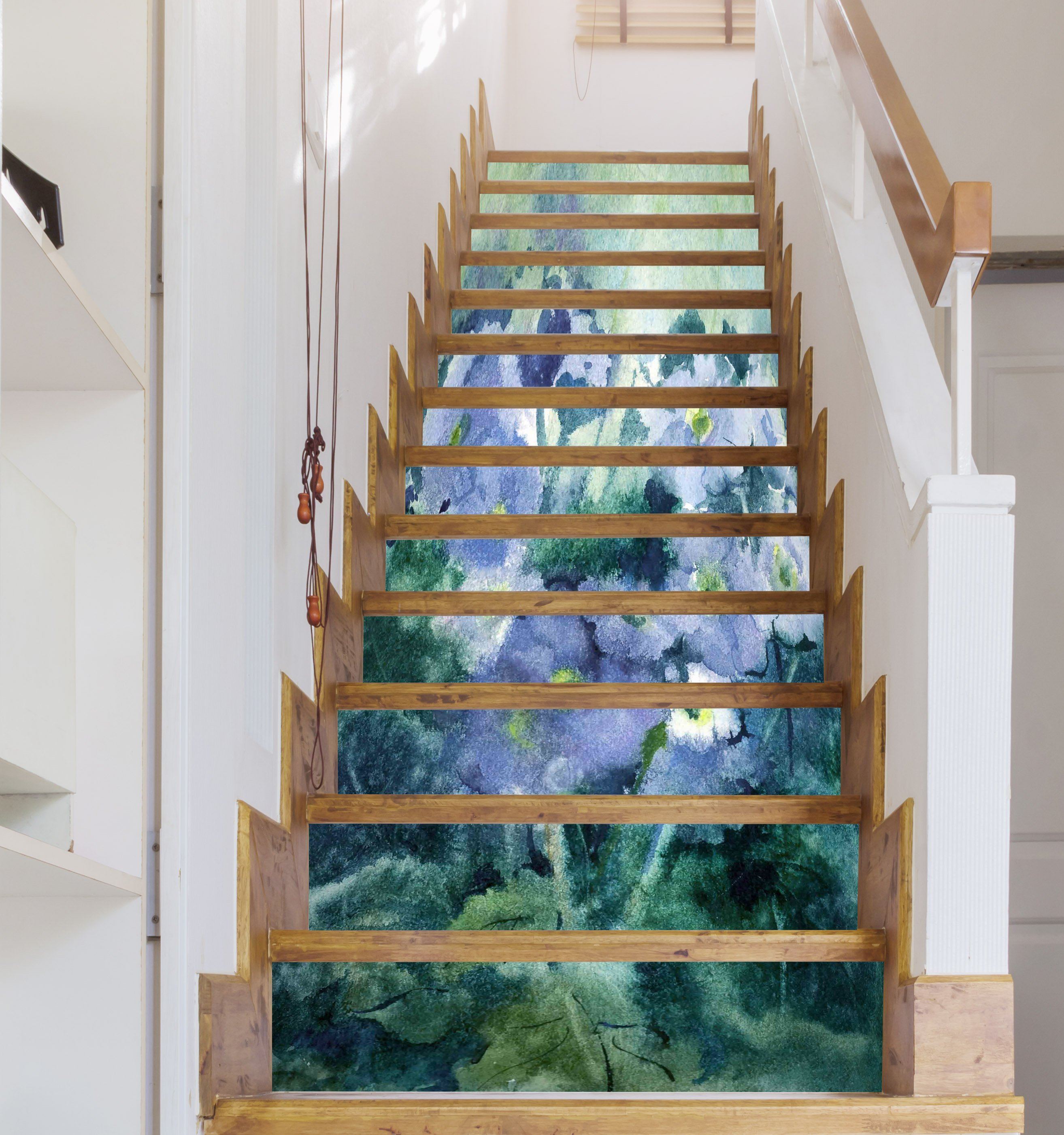 3D Flowers 524 Stair Risers Wallpaper AJ Wallpaper