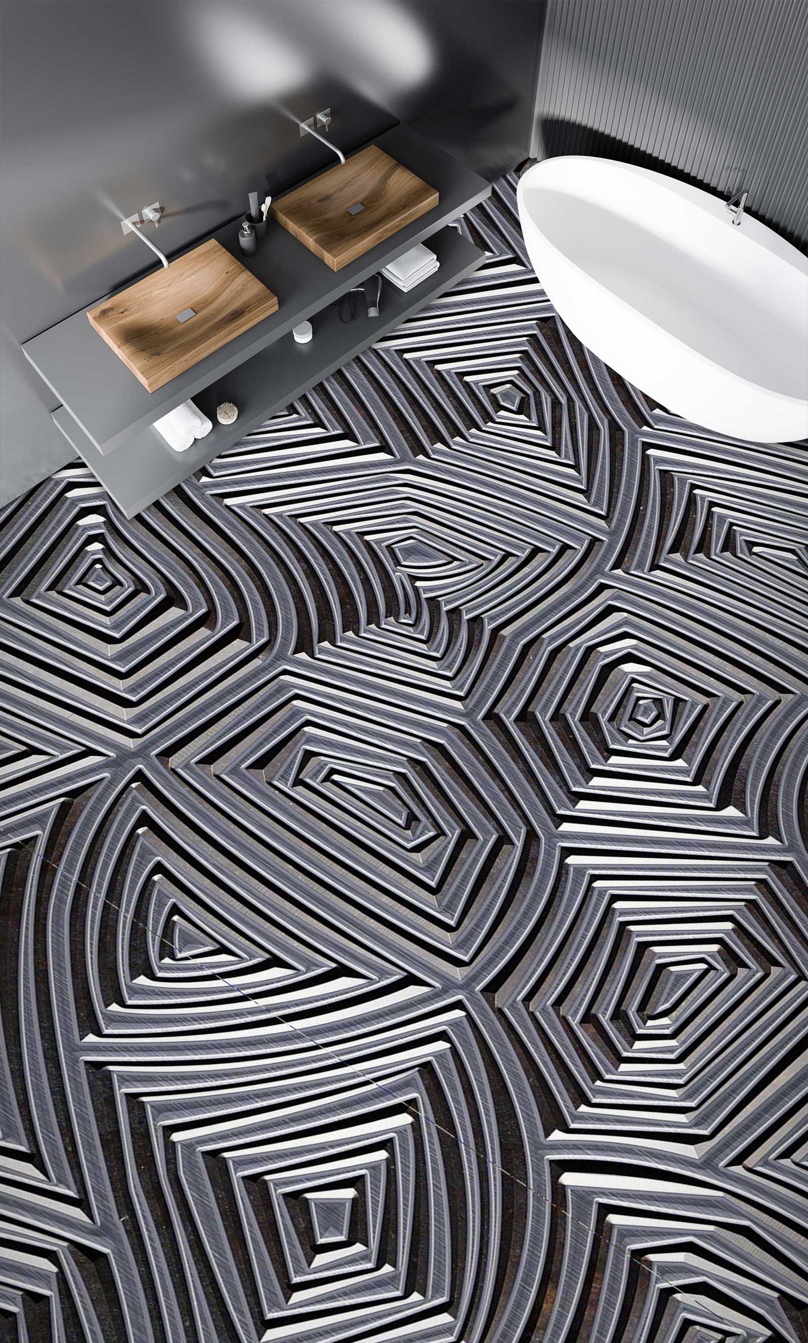 3D Silver Metal Art 1371 Floor Mural Wallpaper Murals Self-Adhesive Removable Print Epoxy