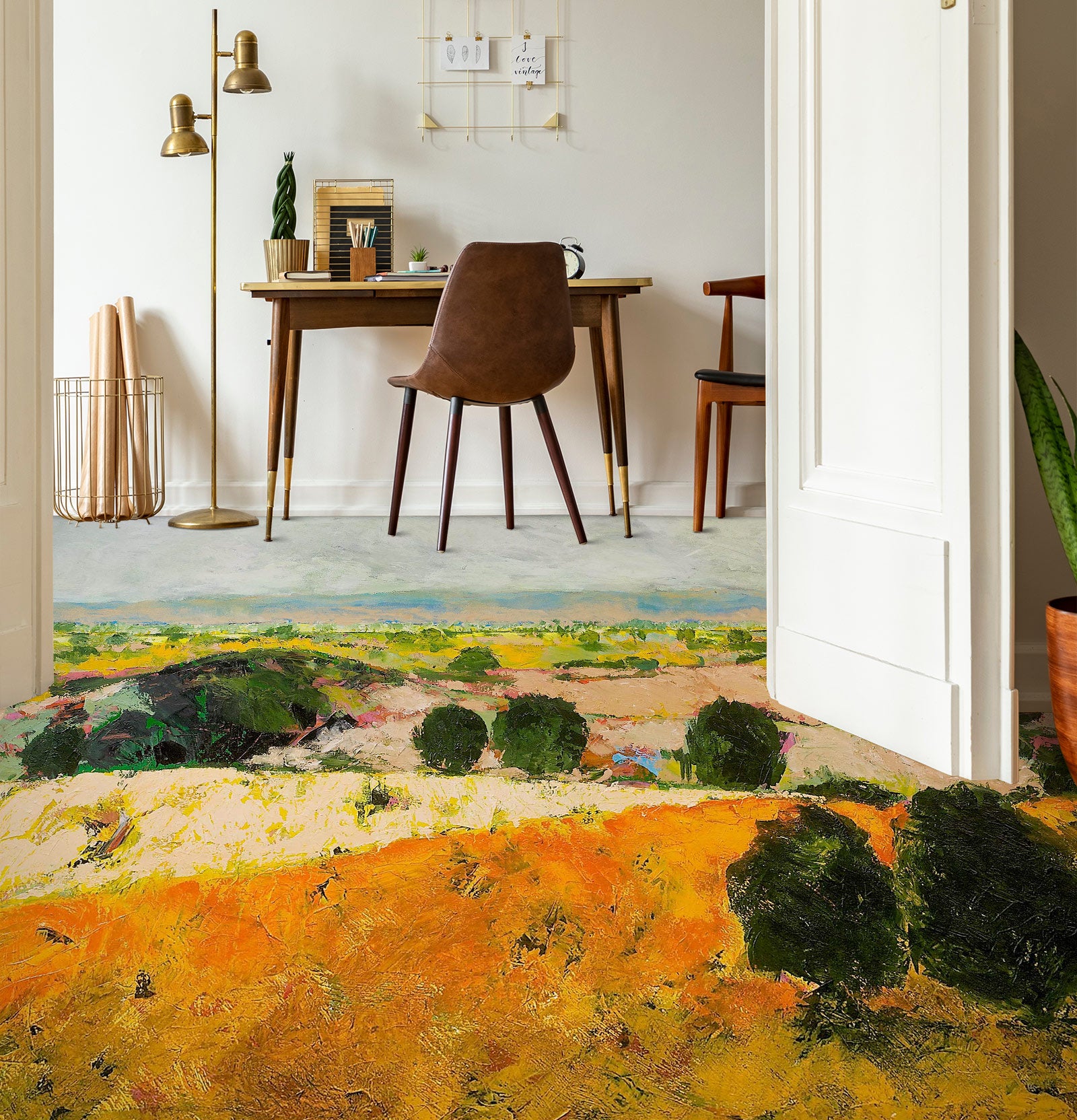 3D Grassy Hillside 9559 Allan P. Friedlander Floor Mural Wallpaper Murals Self-Adhesive Removable Print Epoxy