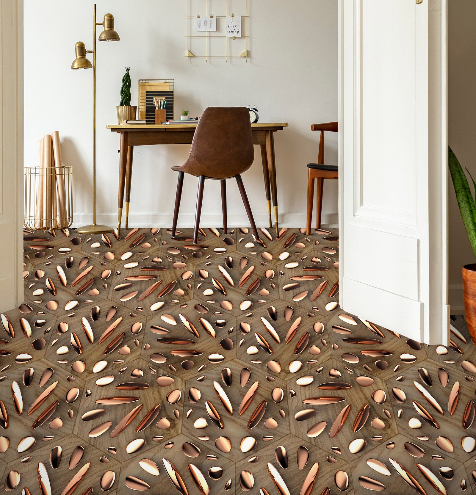 3D Artistic Stone Record 125 Floor Mural