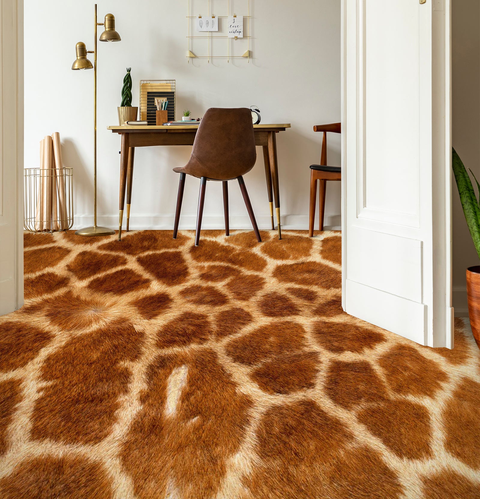 3D Soft Brown 1384 Floor Mural Wallpaper Murals Self-Adhesive Removable Print Epoxy