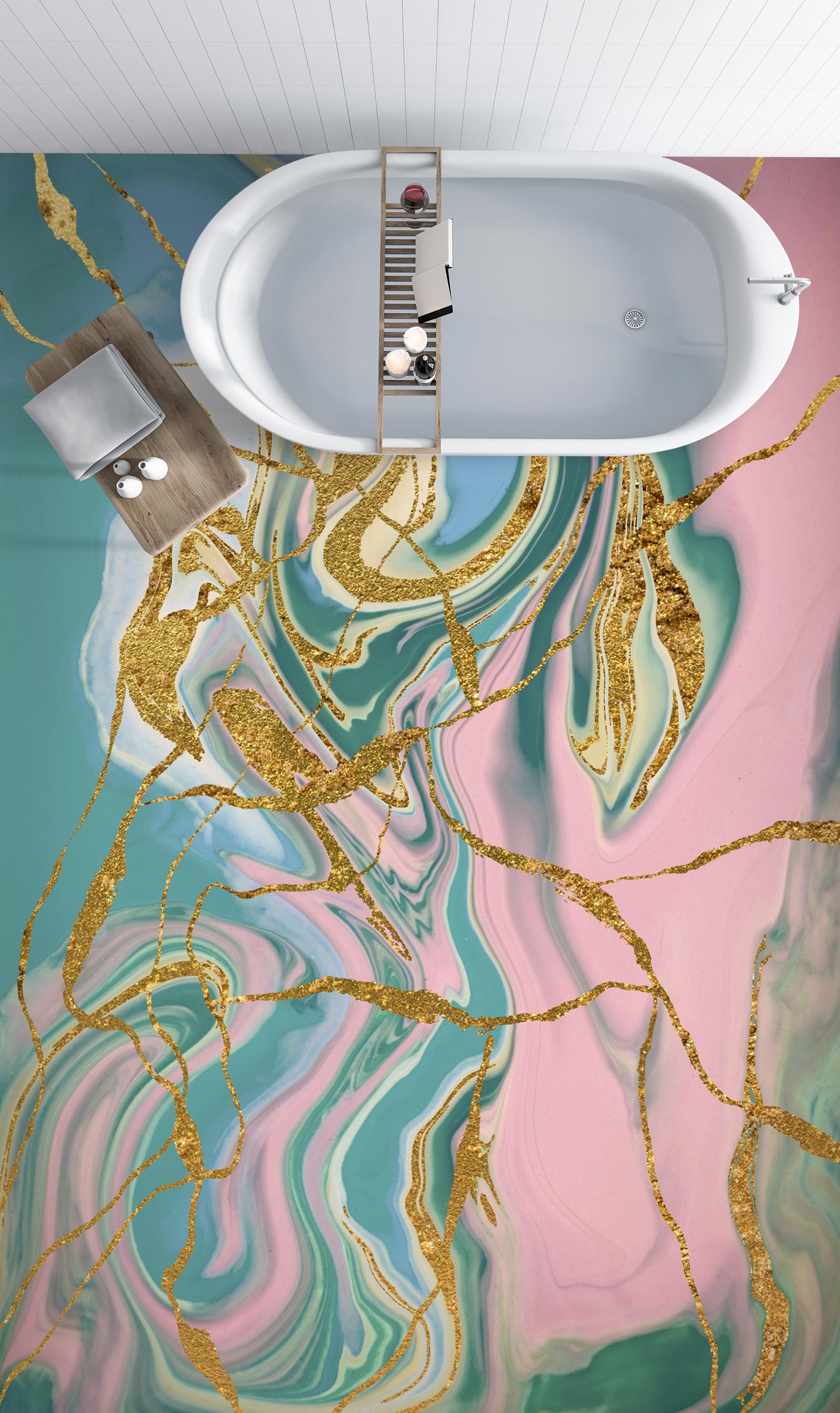 3D Sophisticated And Gorgeous 1200 Floor Mural Wallpaper Murals Self-Adhesive Removable Print Epoxy