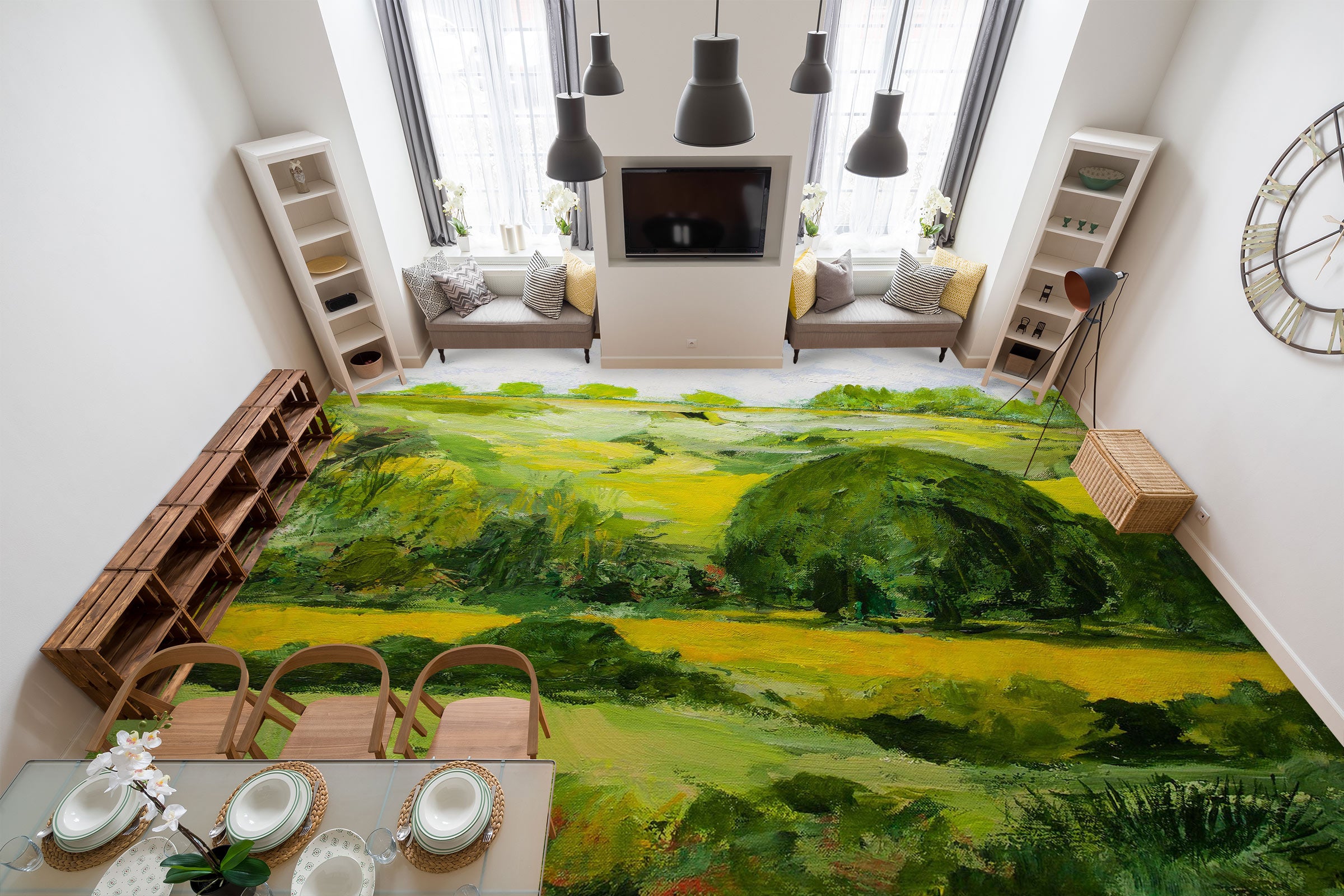 3D Grassland 9647 Allan P. Friedlander Floor Mural Wallpaper Murals Self-Adhesive Removable Print Epoxy