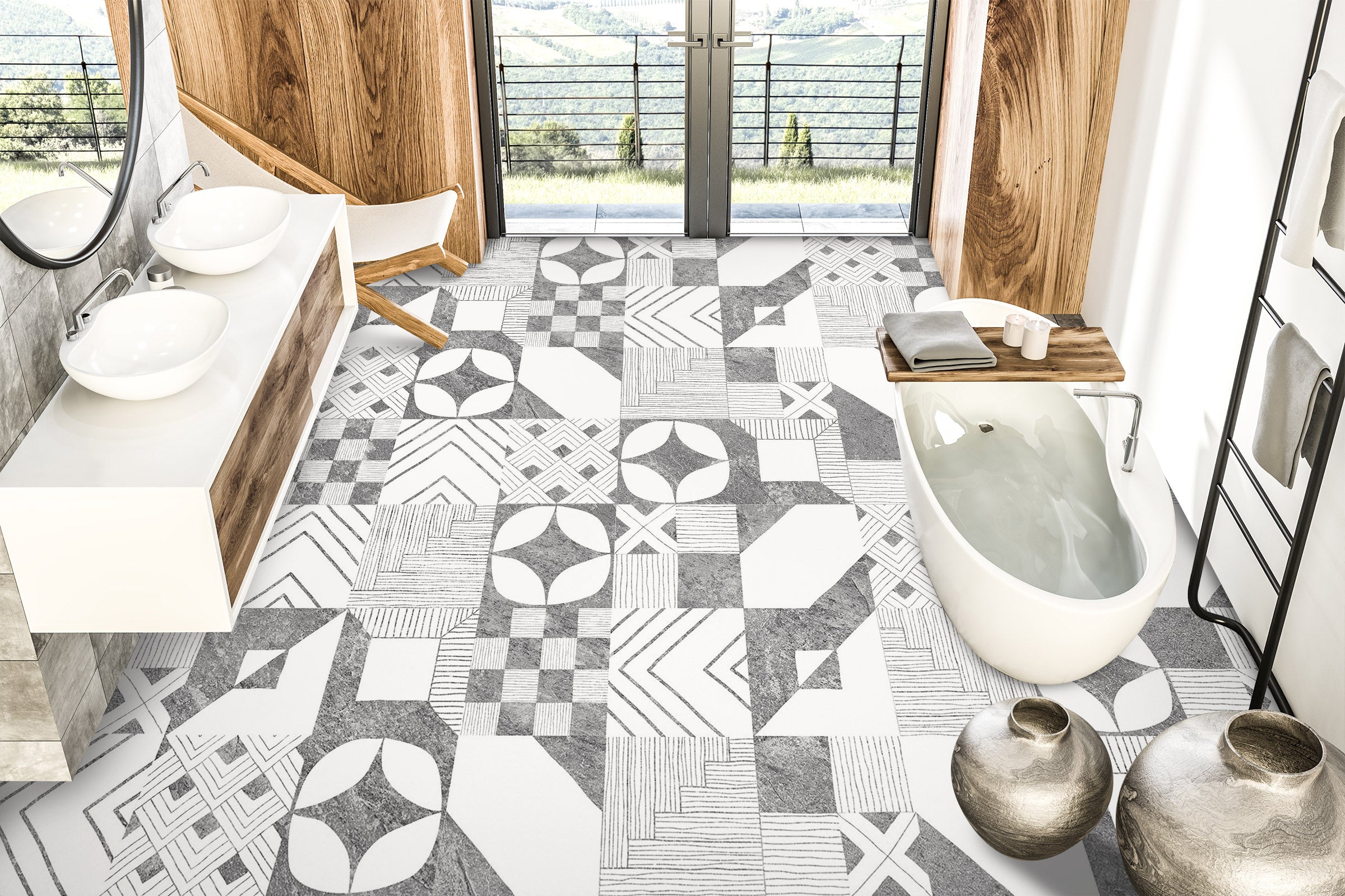 3D Gray Rhombus Art 857 Floor Mural Wallpaper Murals Rug & Mat Print Epoxy waterproof bath floor