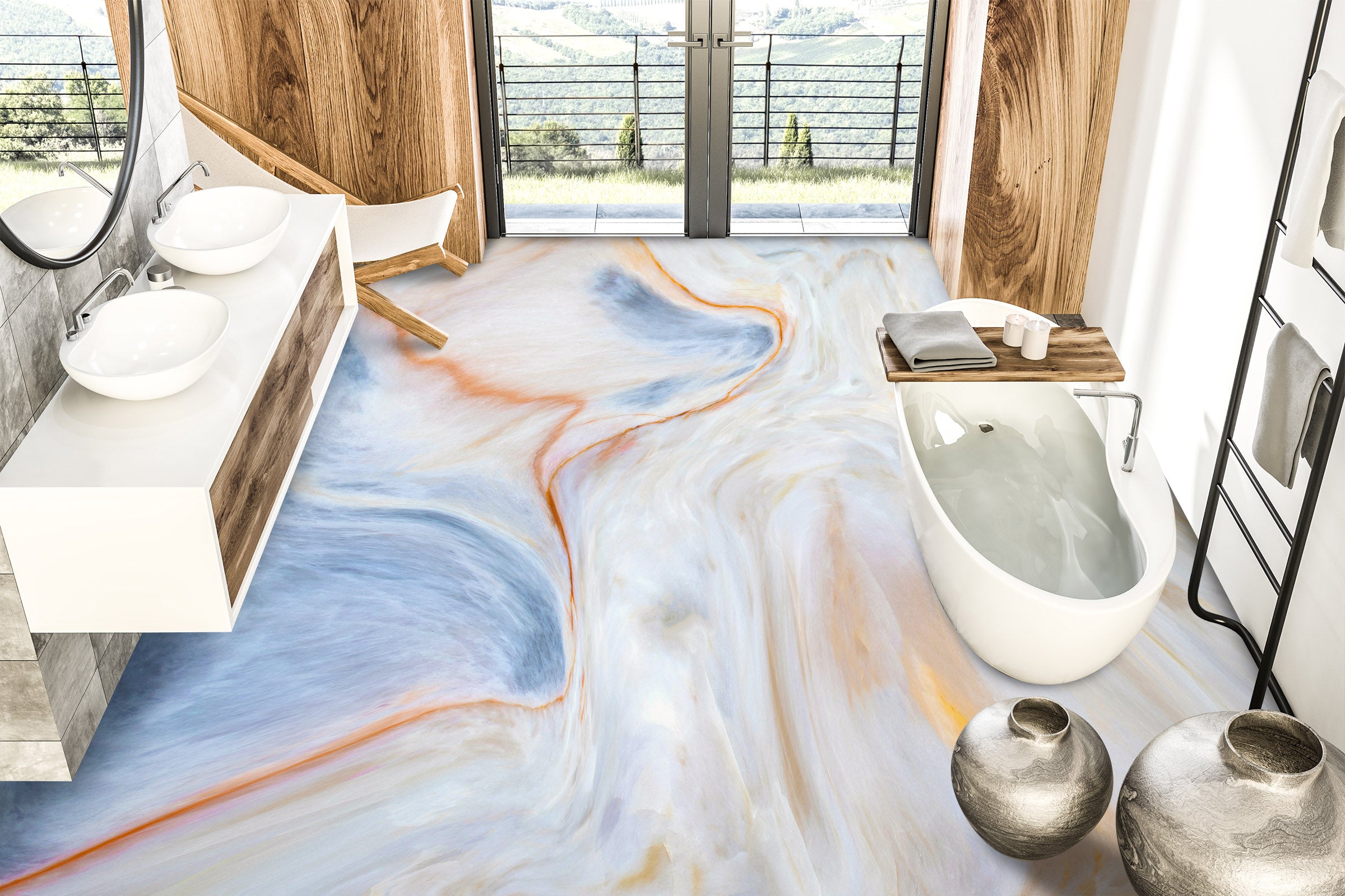 3D Elegant Context Dream 737 Floor Mural Wallpaper Murals Rug & Mat Print Epoxy waterproof bath floor